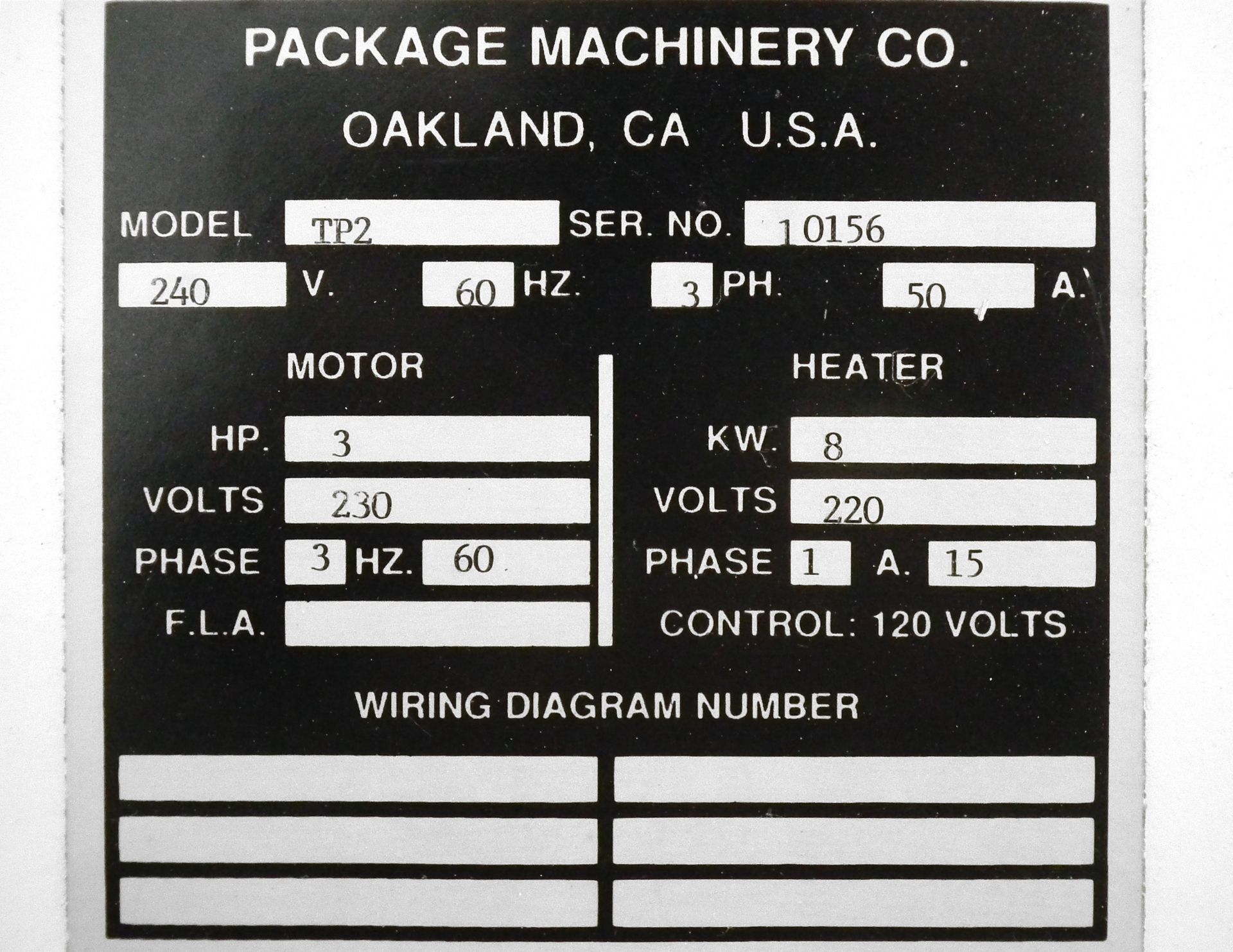 Package Machinery Transpack II Vertical Bagger A3267 - Image 10 of 10