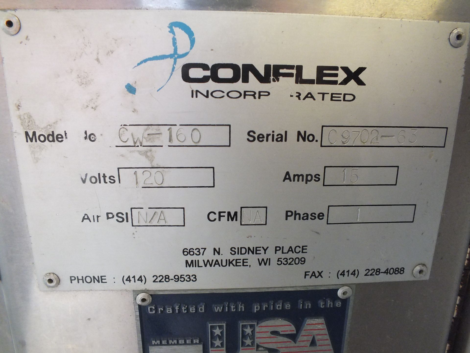 Conflex CW160 Horizontal Wrapper Lap Sealer B3414 - Image 11 of 11