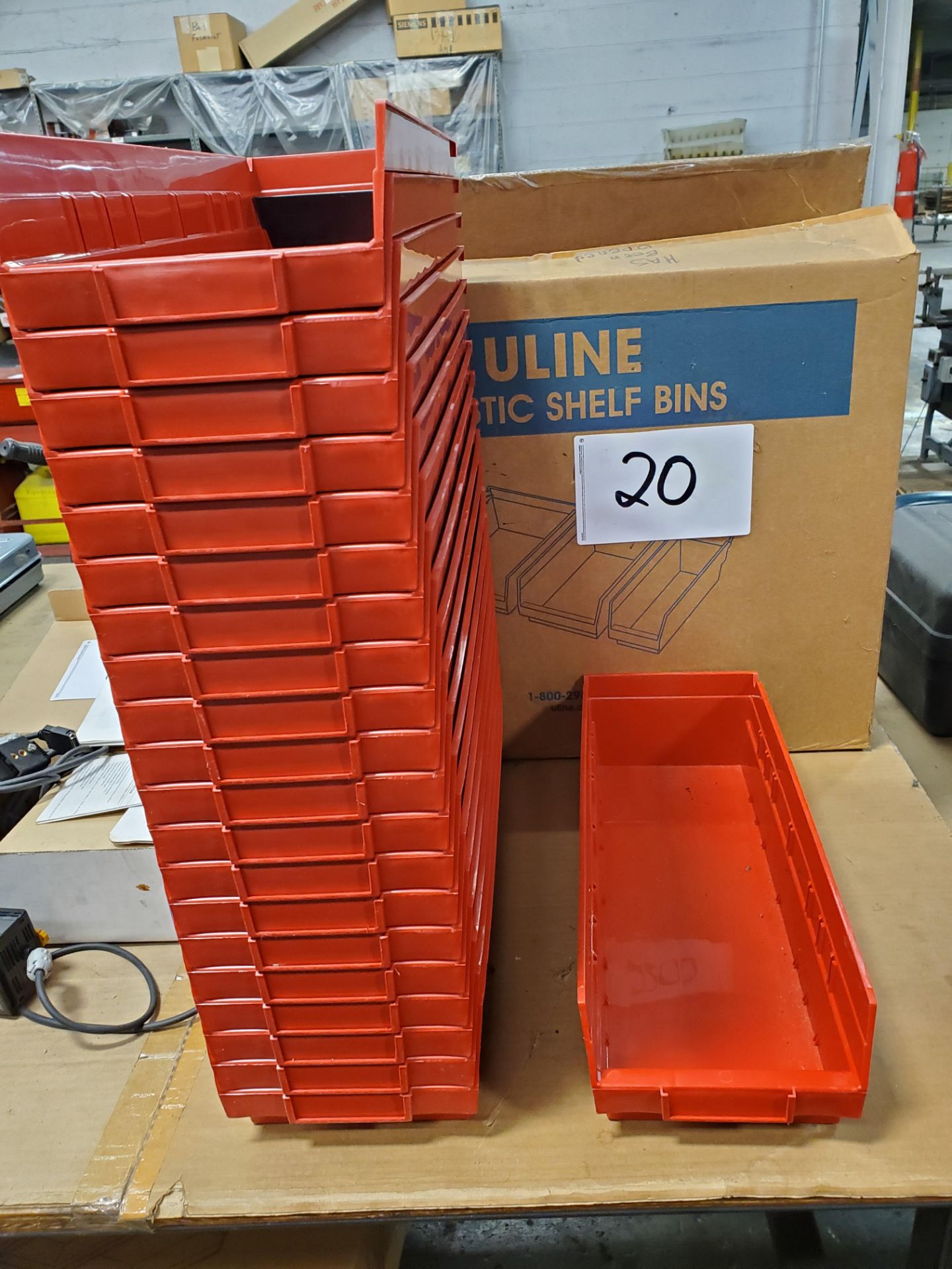 Assorted Uline Parts Bins