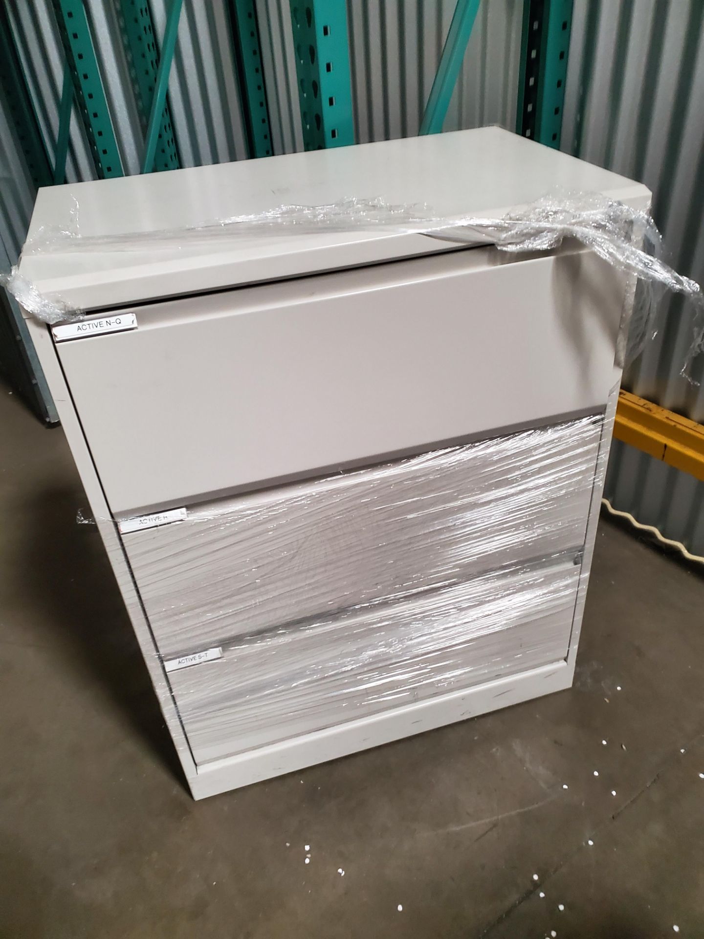 White 3 Drawer Lateral Filing Cabinets