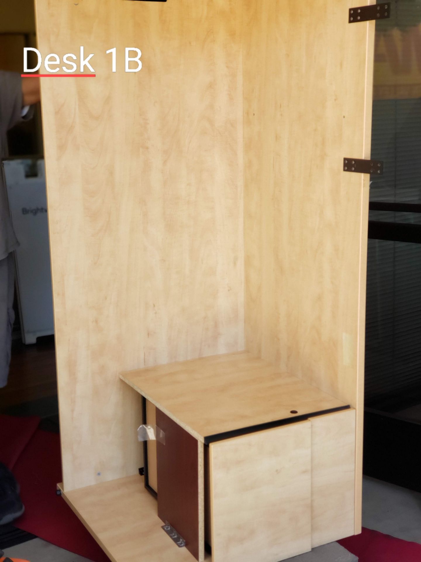 Oak 6ft Desk W/Hutch - Image 2 of 4