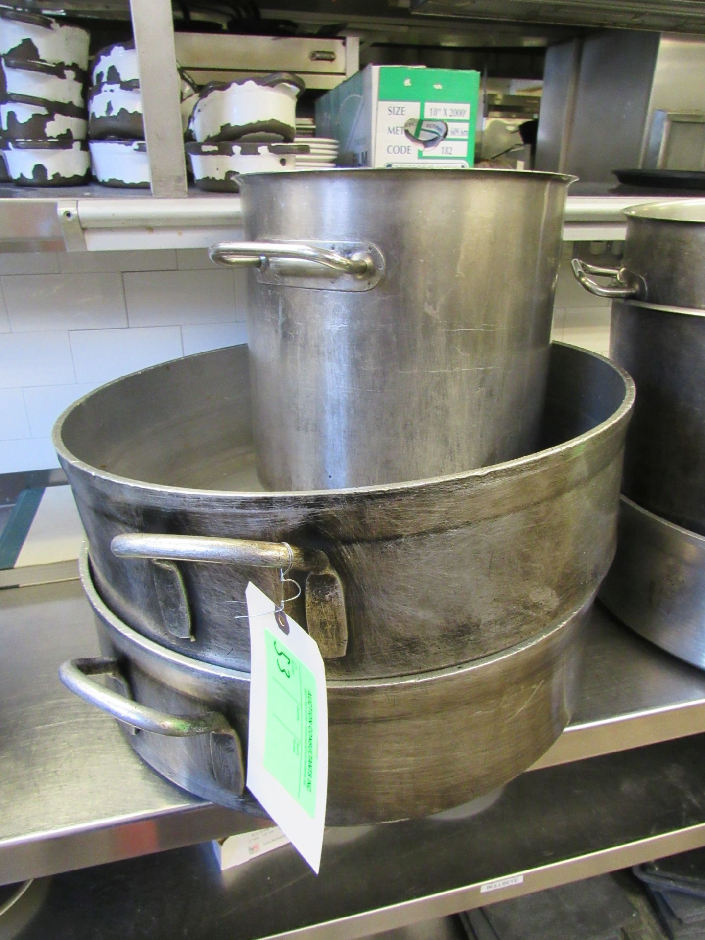 Three stock pots