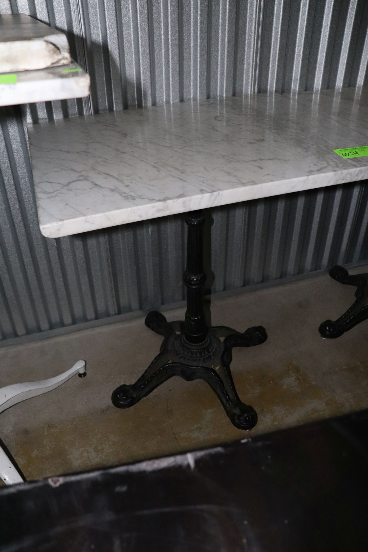 4 marble top tables 24"x30" and 30" tall