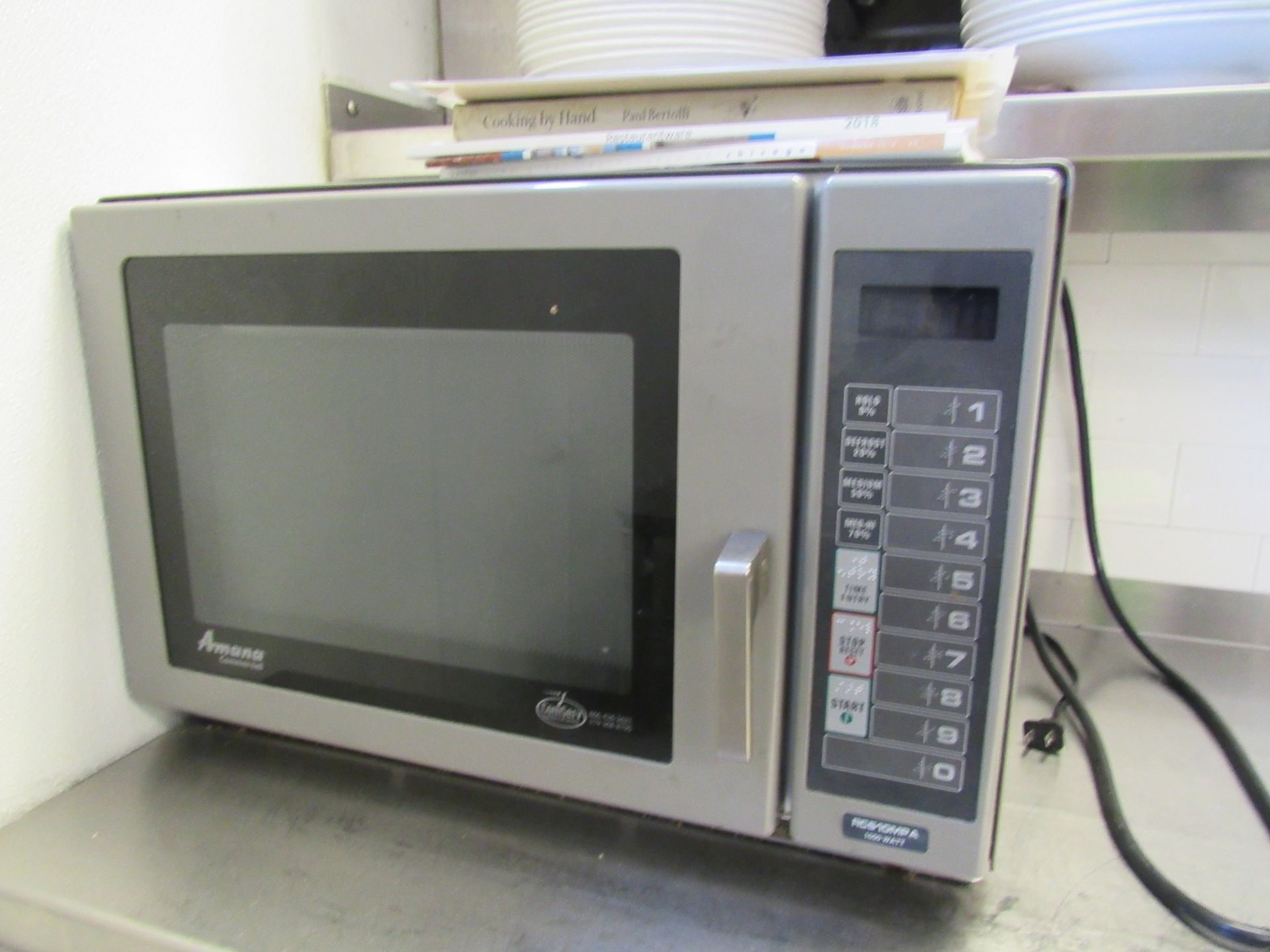 Amana commercial RCS 10mpa 1000-watt microwave