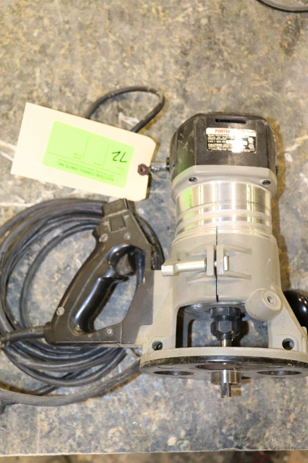 Porter Cable model 75372 production router motor with base router
