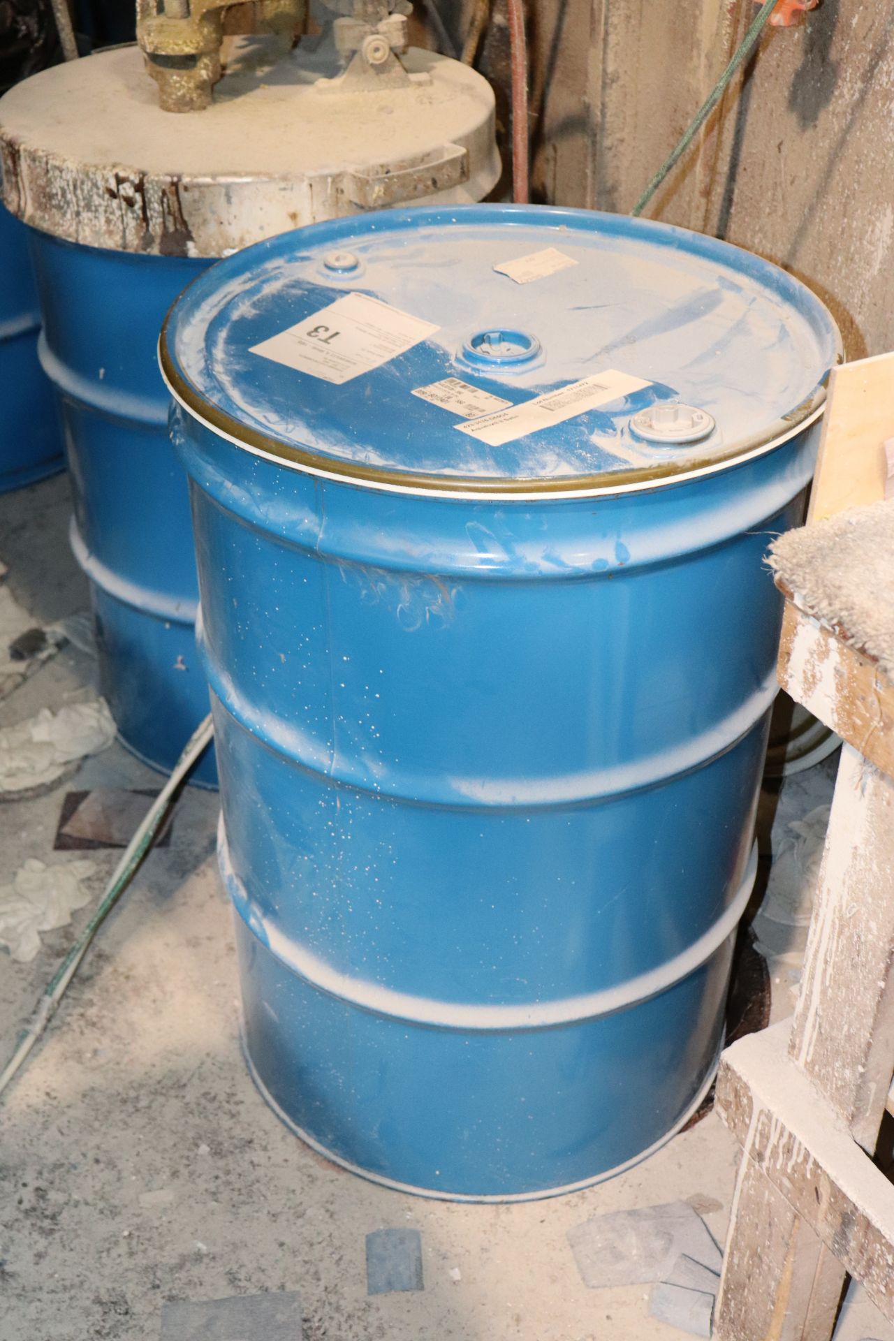 Two 55-gallon drums of WB stain base and 1 barrel of Aqualux Satin 2, sealed - Image 3 of 4