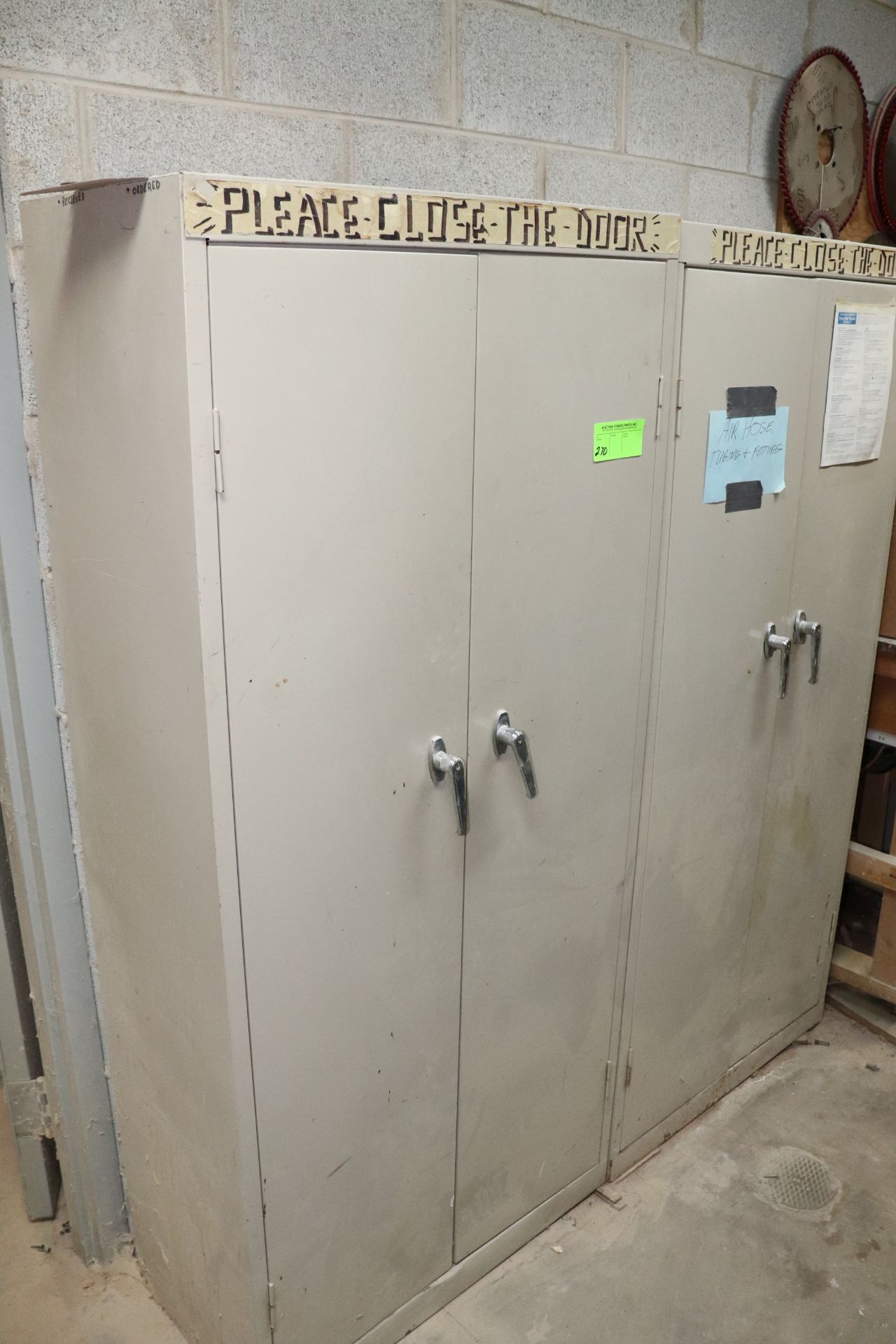 Two two-door steel cabinets