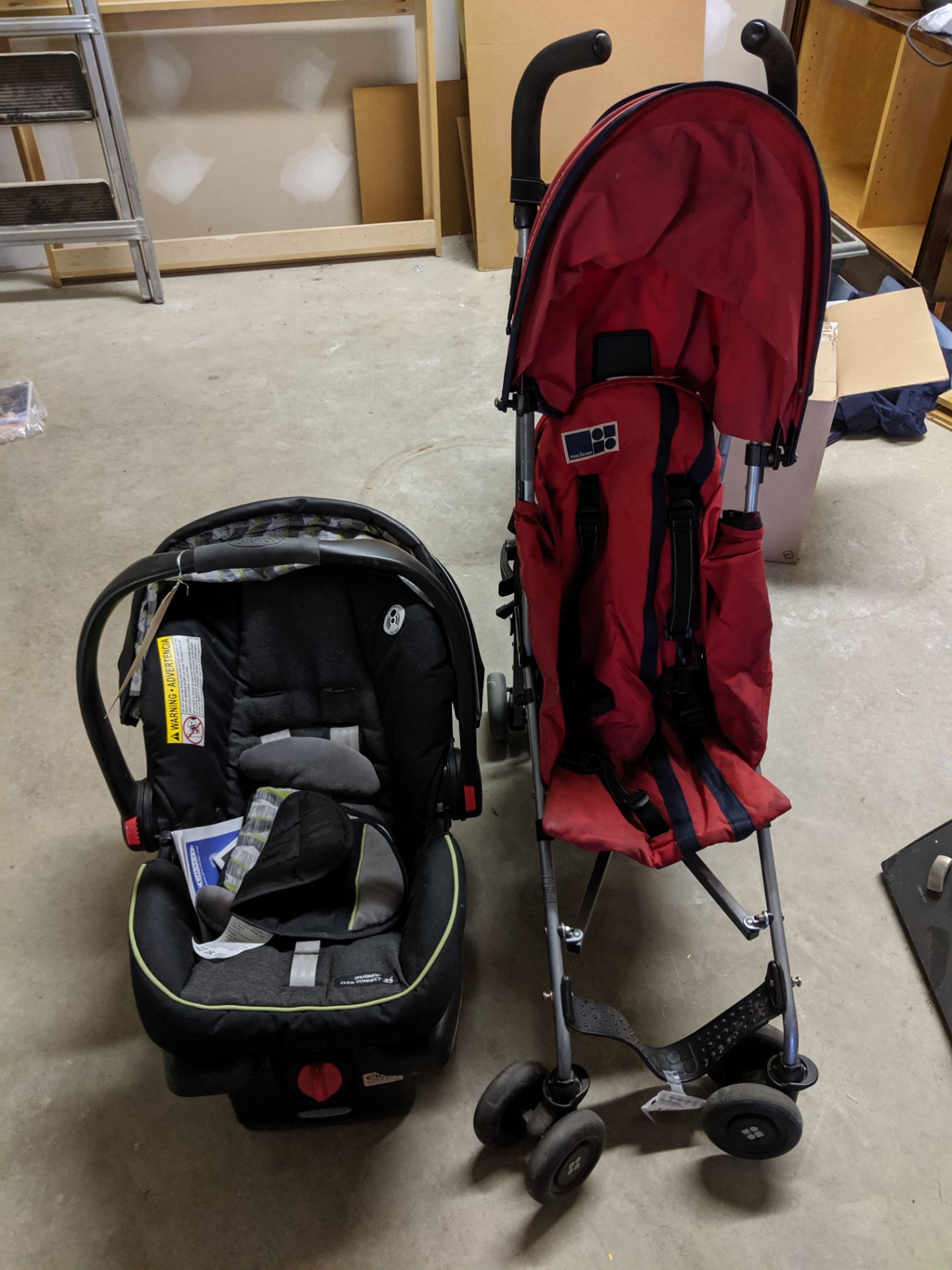 Car seat and stroller