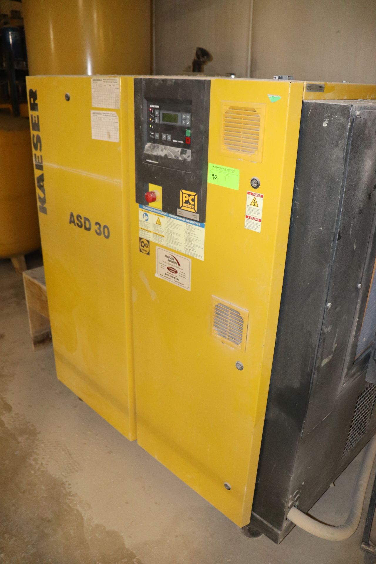 Kaeser model ASD30 rotary screw type air compressor