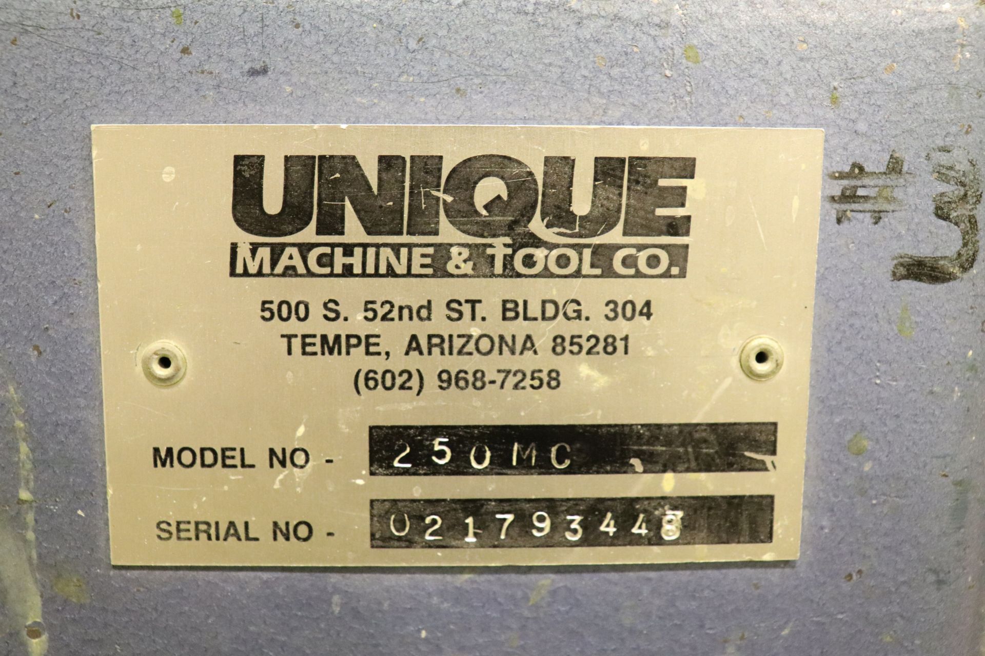 Unique model 250MC Arch shaper, serial 02793448 - Bild 4 aus 4