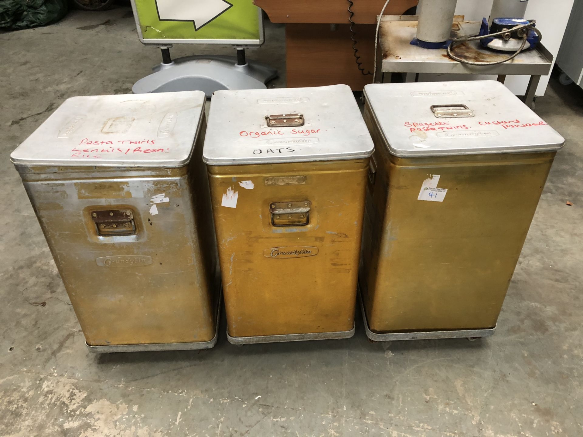 3 x Grundy Bins and Lids