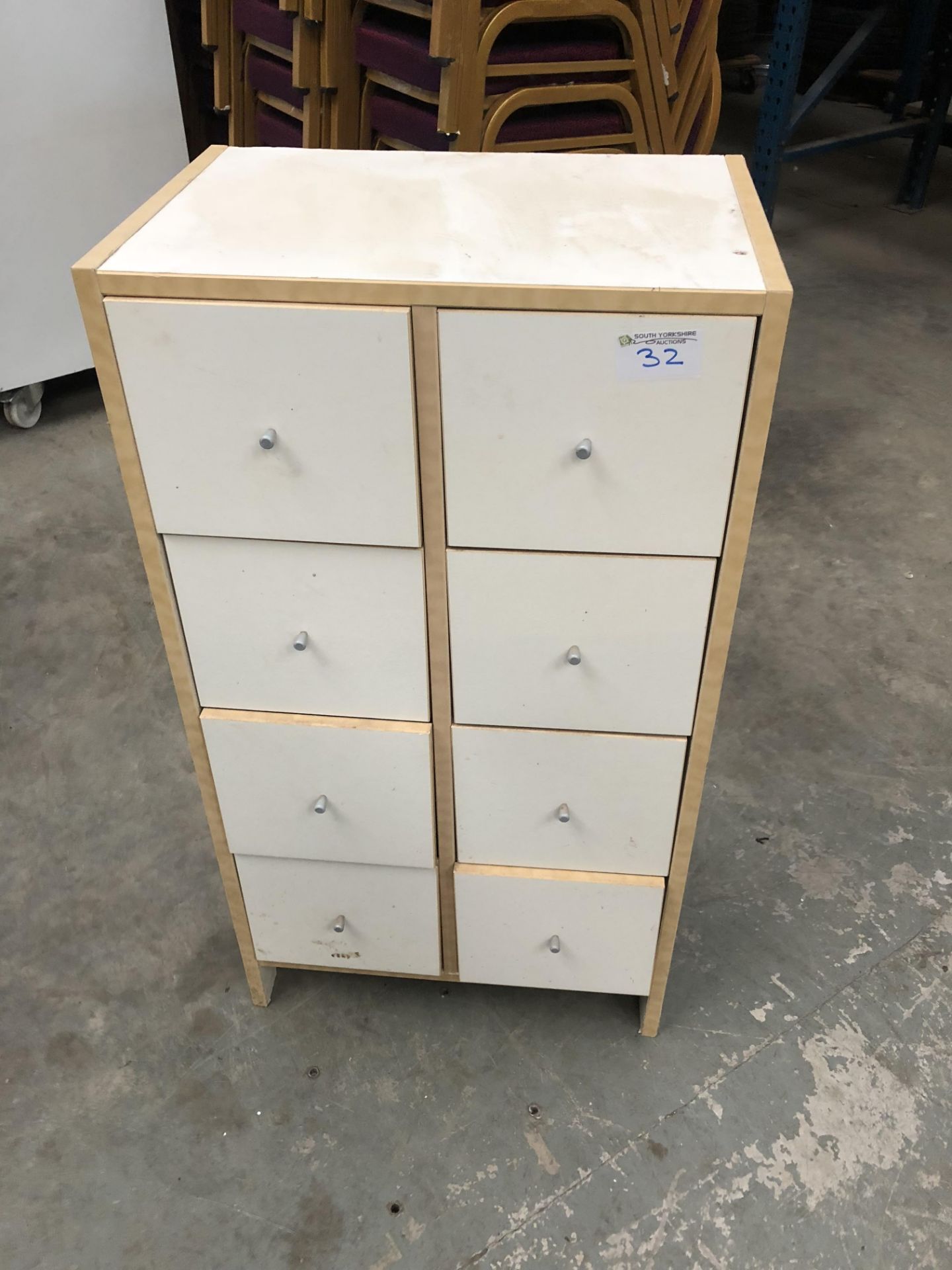 Wooden Chest of 8 Drawers