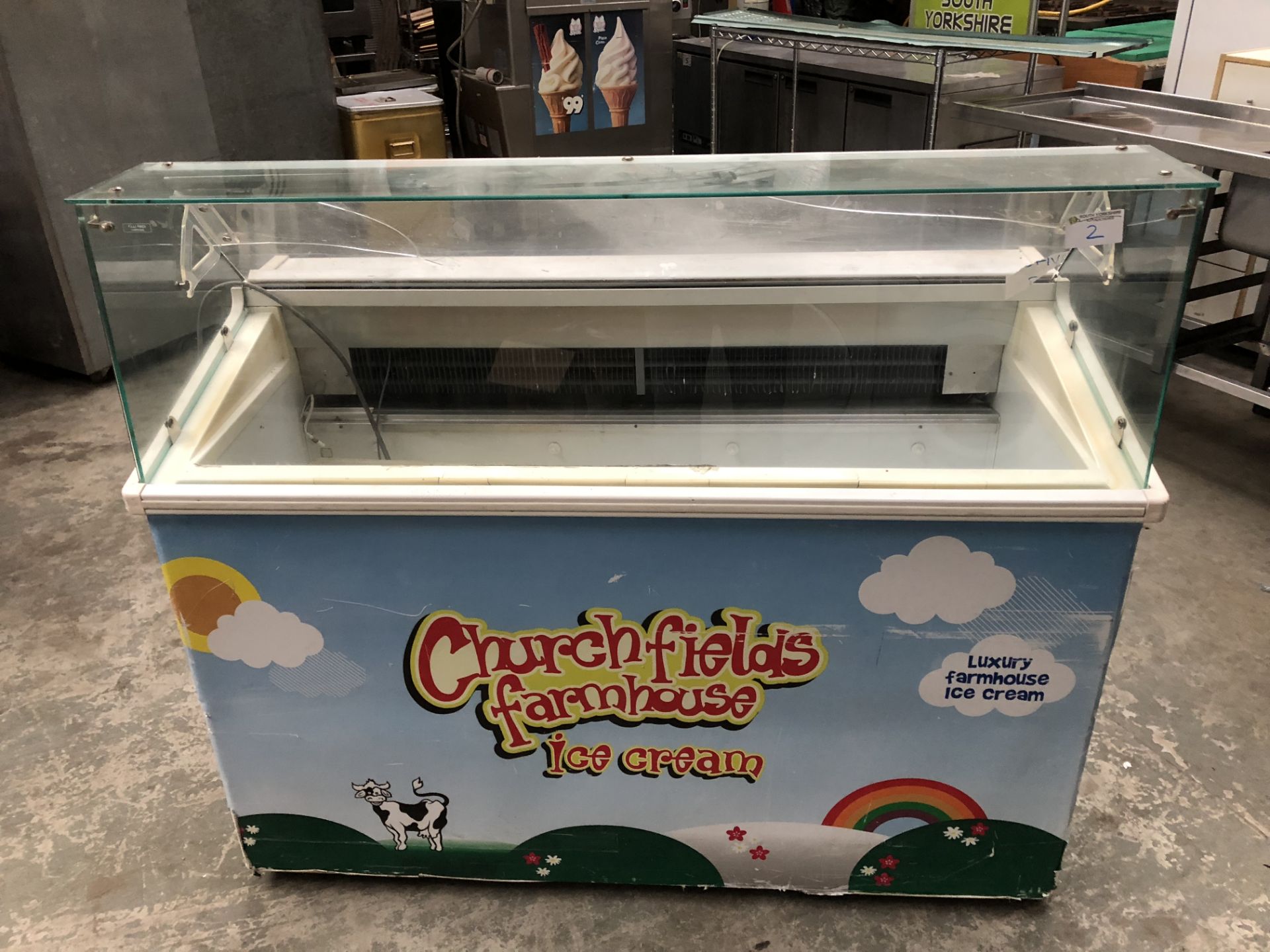 Refrigerated ICE CREAM Serve over Counter