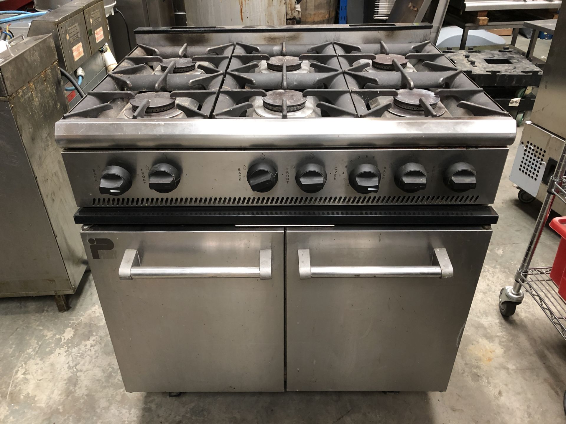 Parry 6 Ring Gas Cooking Range Nat Gas