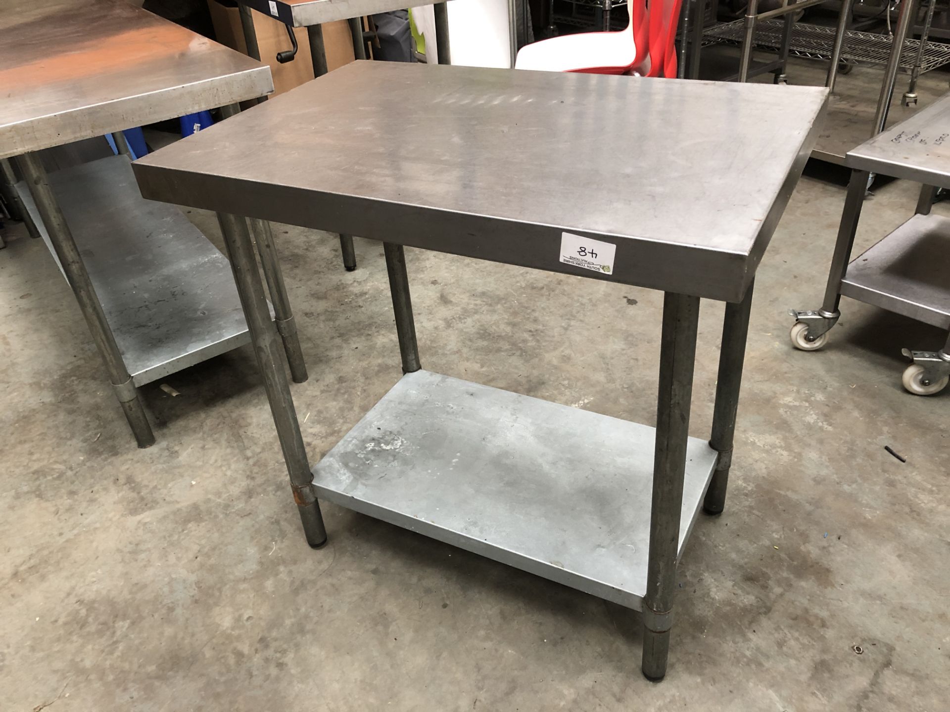 Stainless Steel Table With Under Shelf