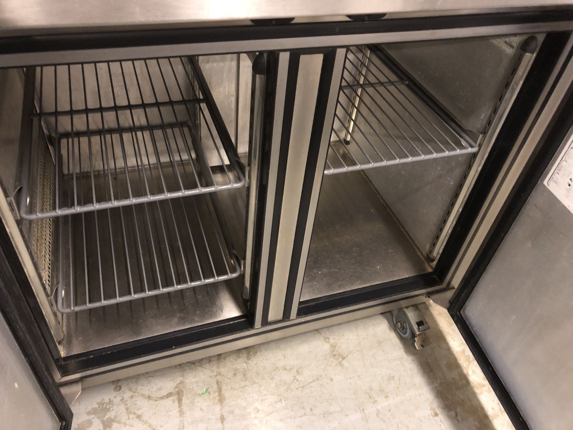 Refrigerated Pizza Prep Counter with Heated Overhead Gantry, - Image 5 of 5