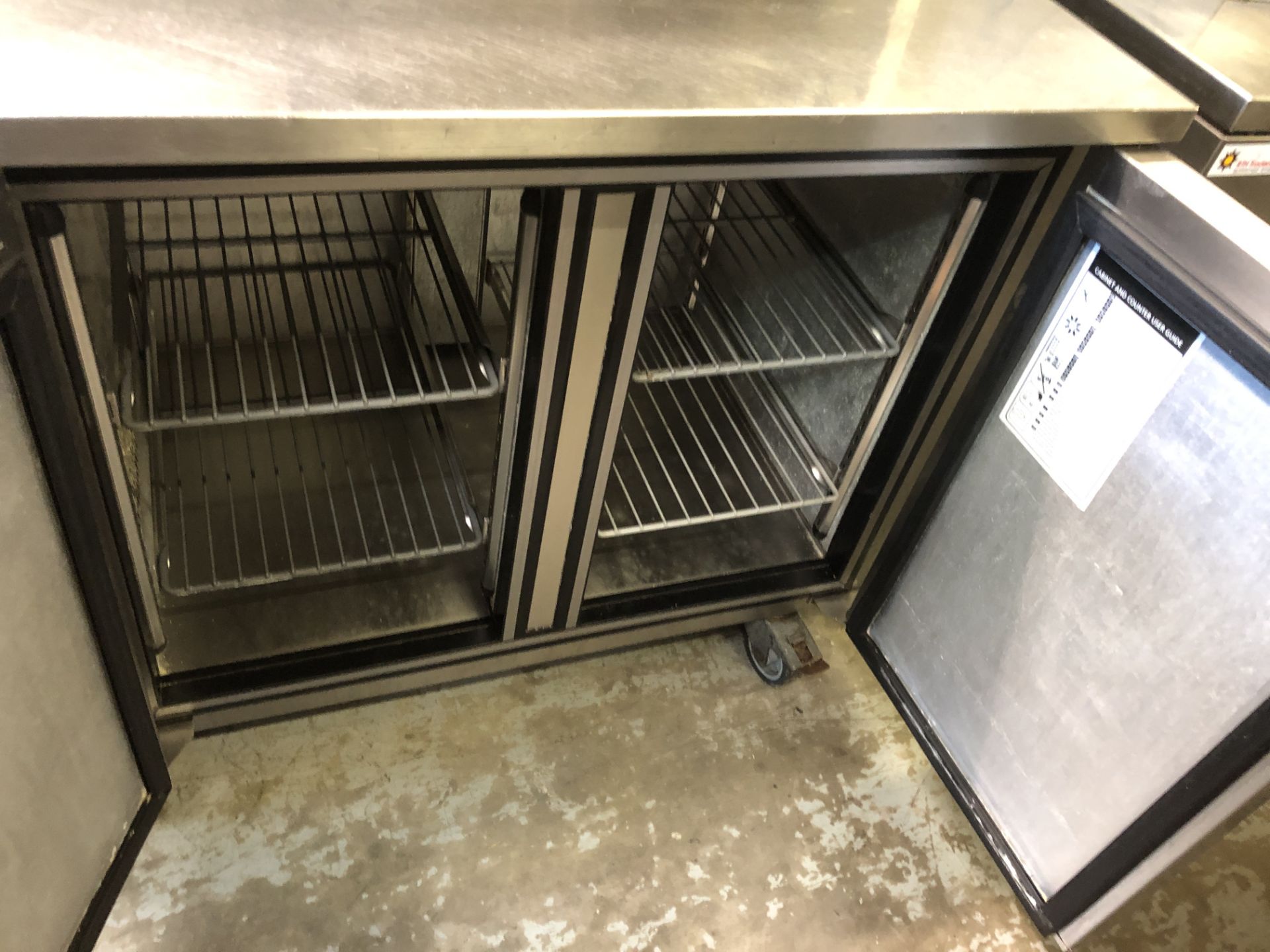Refrigerated Pizza Prep Counter with Heated Overhead Gantry - Image 4 of 5