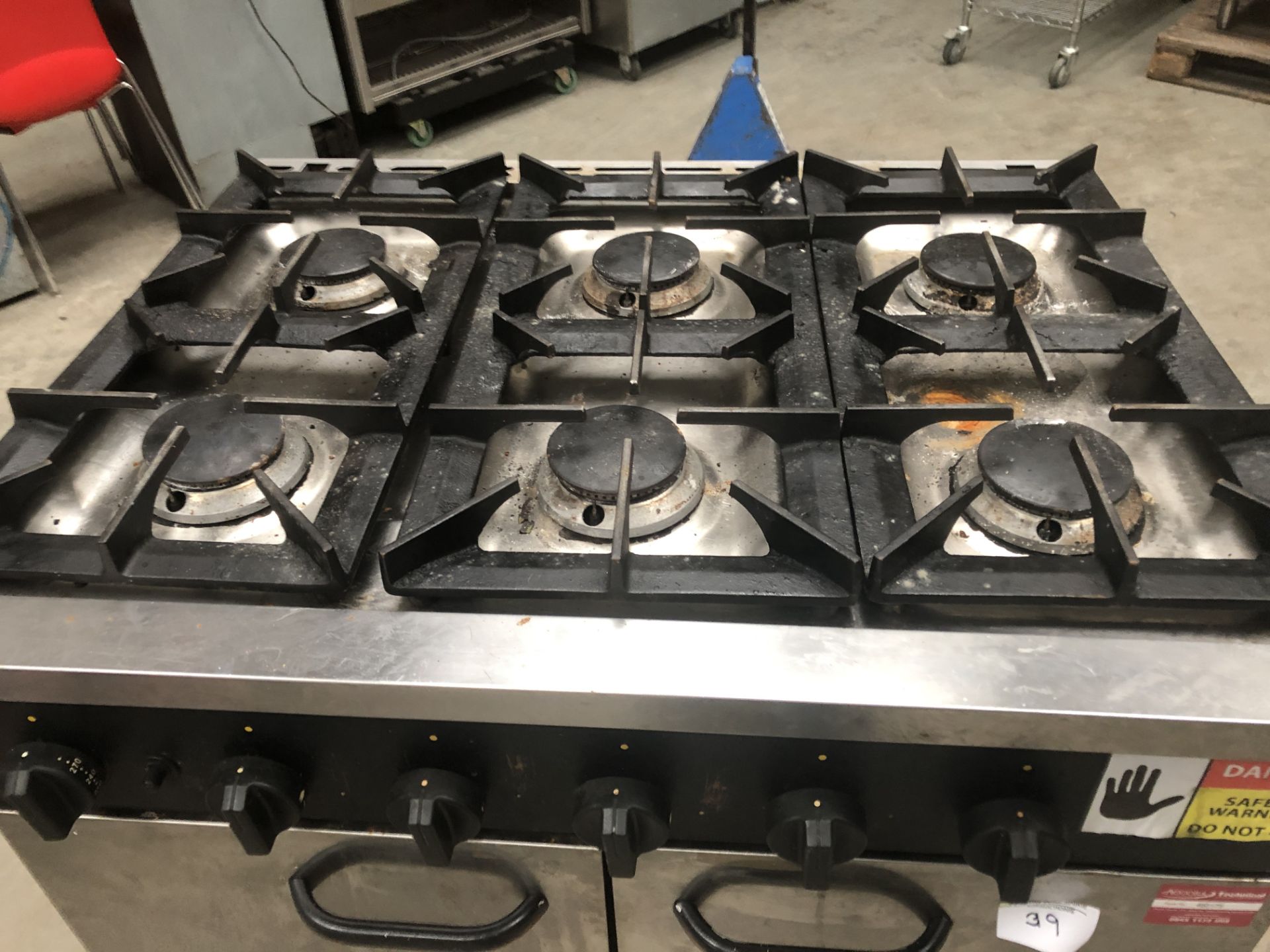 Buffalo 6 Ring Gas Cooking Range - Image 2 of 4