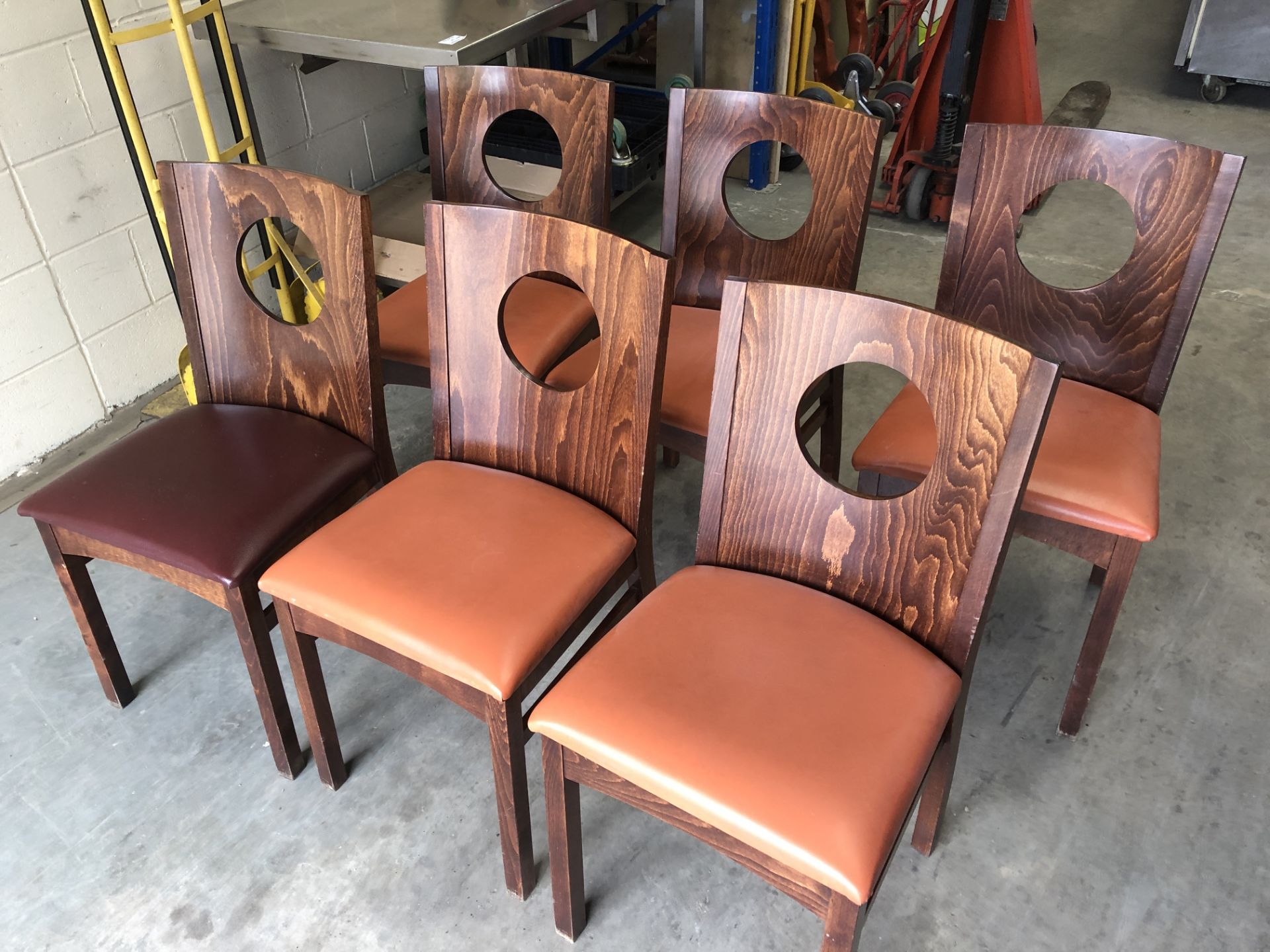 6 x Leather Dining Chairs