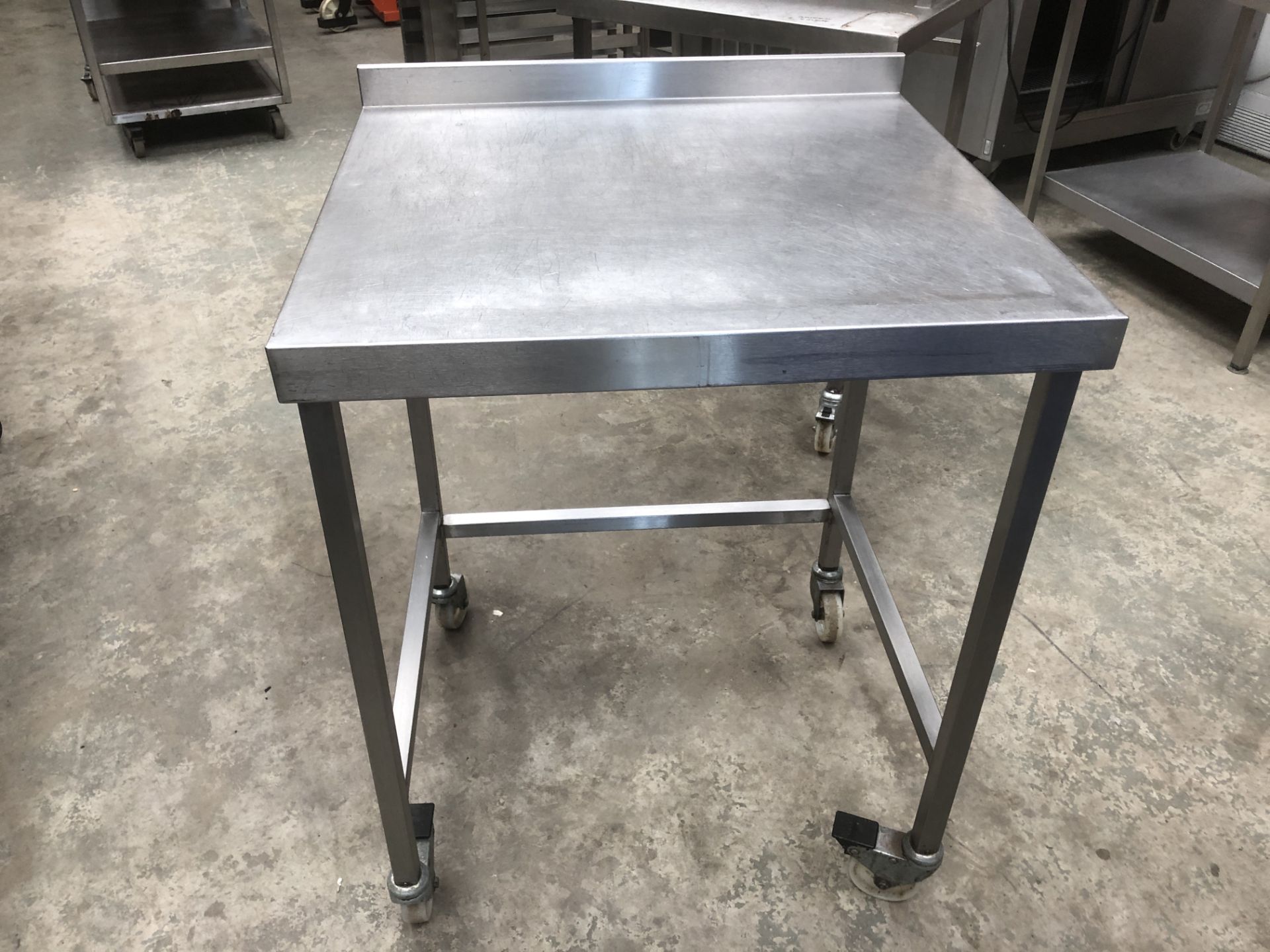 Stainless Steel Prep Table on Wheels