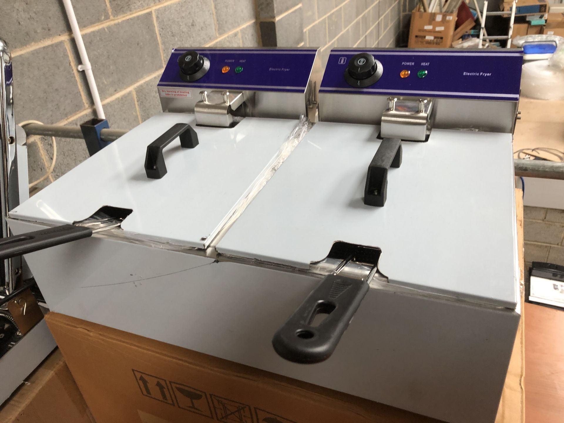 New 20 Litre Chip Double Fryer Boxed