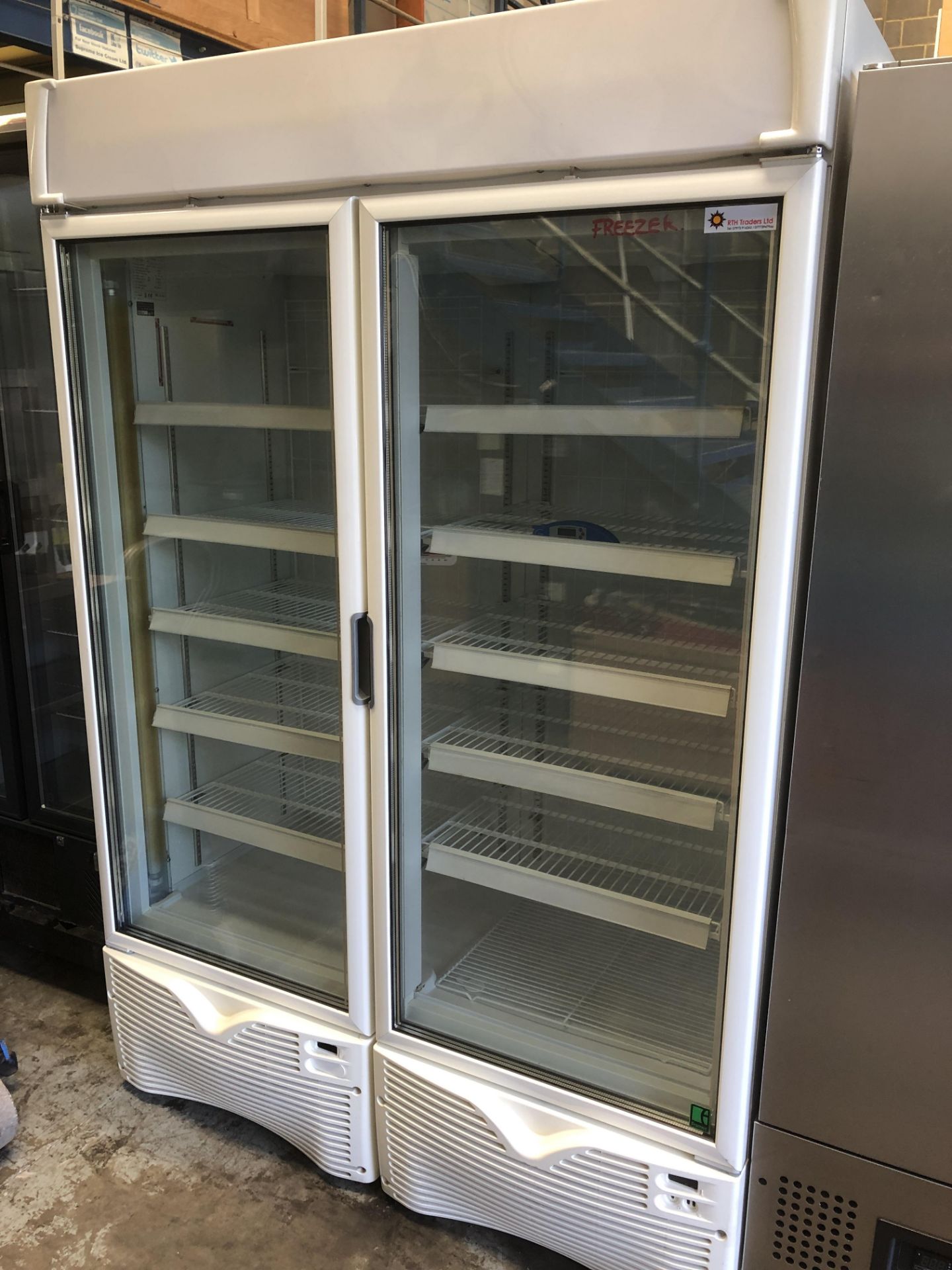 Large Double Door See Through Freezer