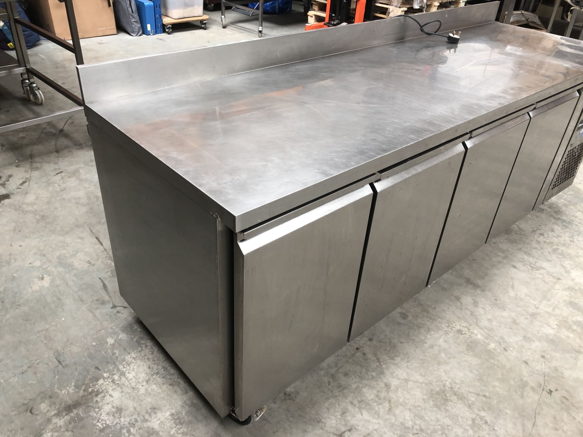 Large Refrigerated Prep Counter with 4 Doors - Image 2 of 3