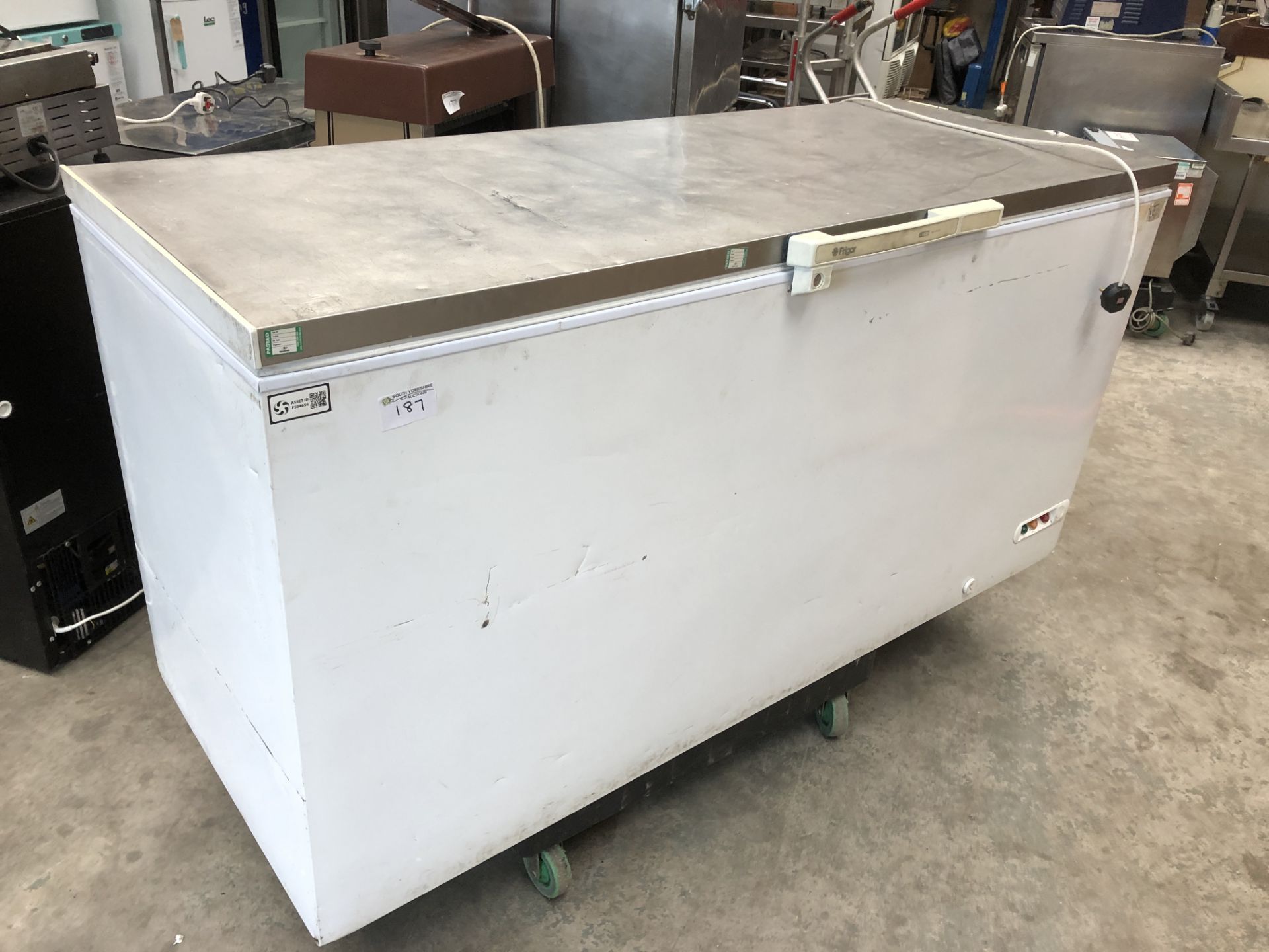Stainless Steel Topped Chest Freezer