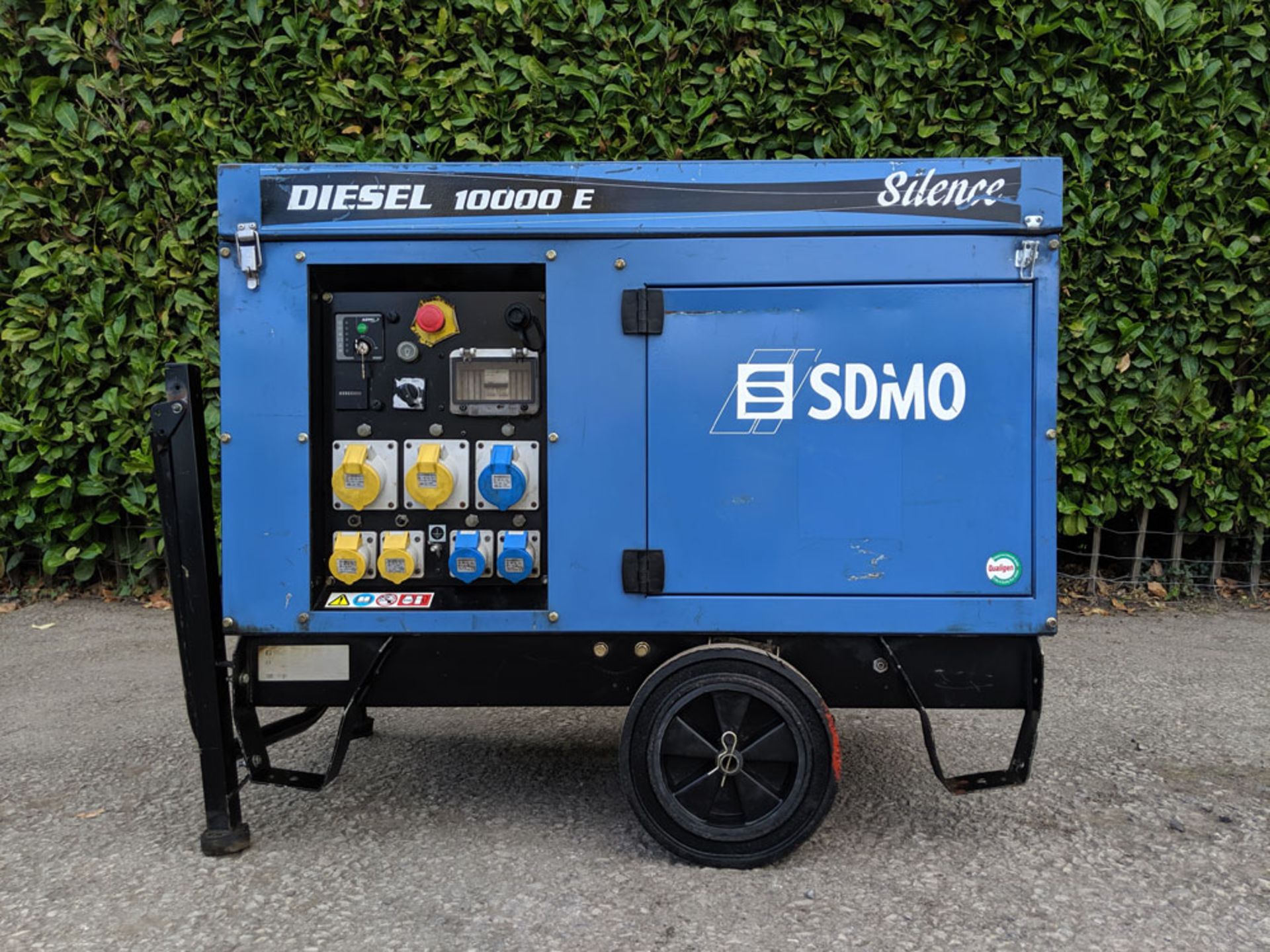 SDMO 10000E Silent Diesel Generator with Wheel Kit