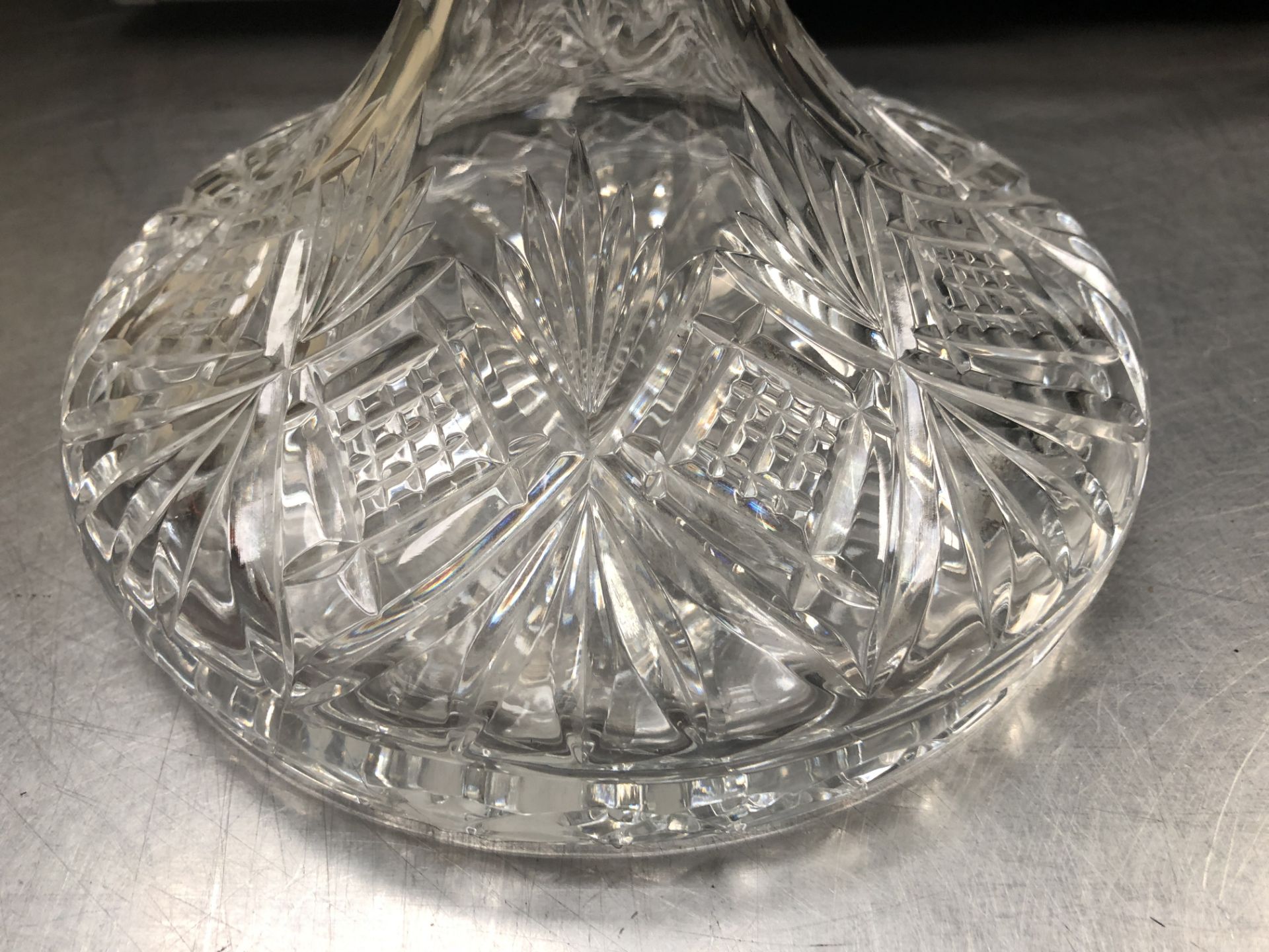 Cut Glass Ships Whiskey Decanter - Image 3 of 4