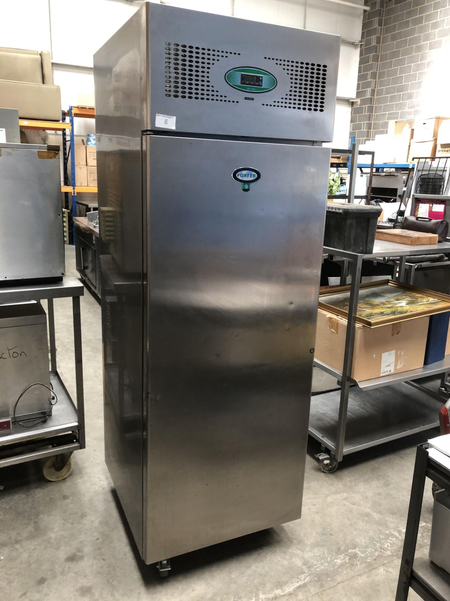 Fosters Upright Stainless Steel Fridge