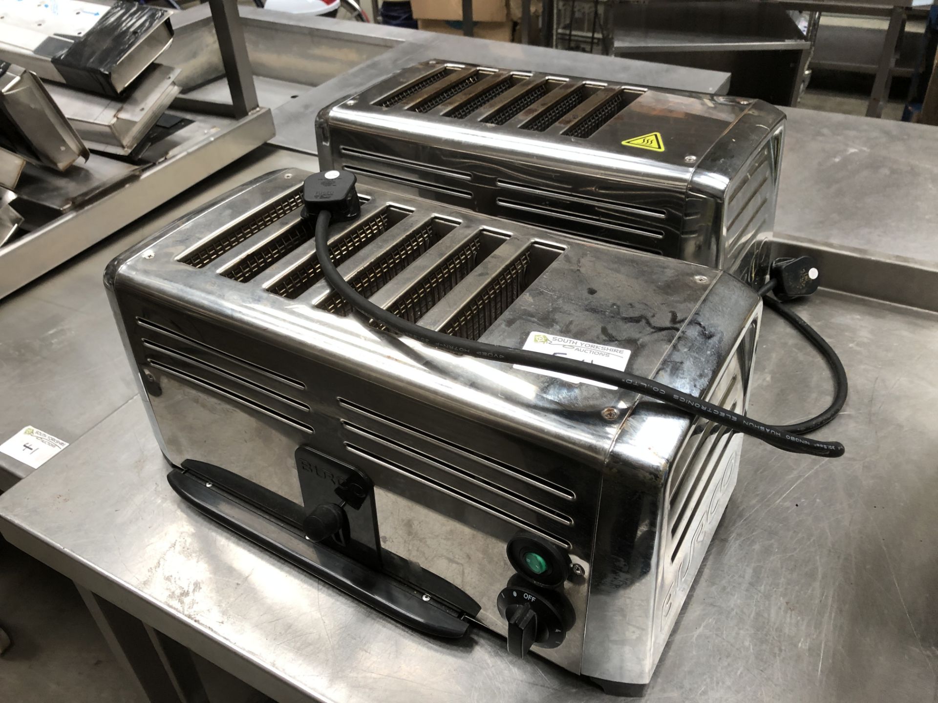 2 x Burco 6 Slot Toasters