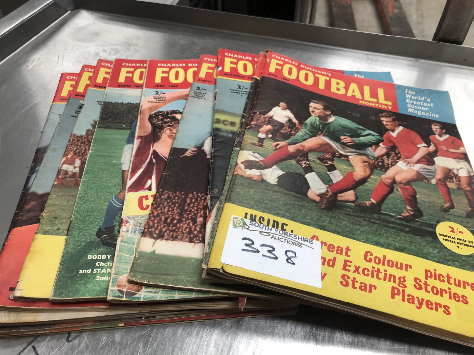 12 x Football Monthly Magazines From the Year 1963