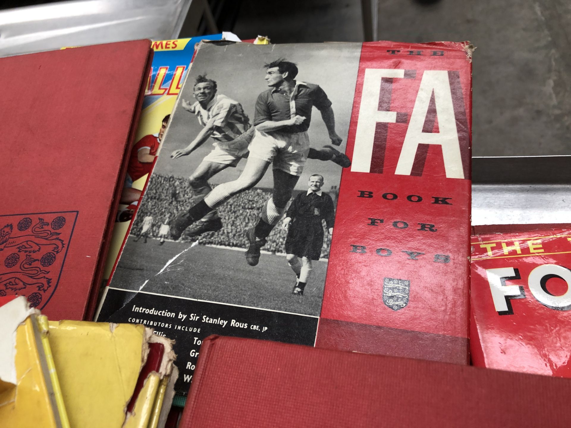 Very Large Quantity of Football Books Over 50 Years Old