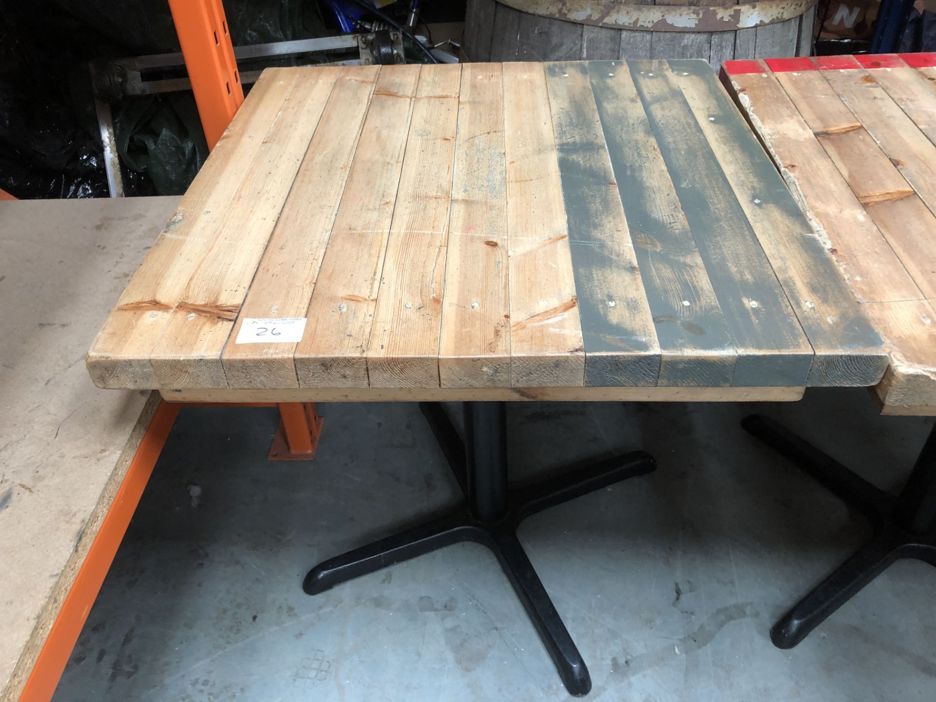 Ex Smokehouse type Wooden Table