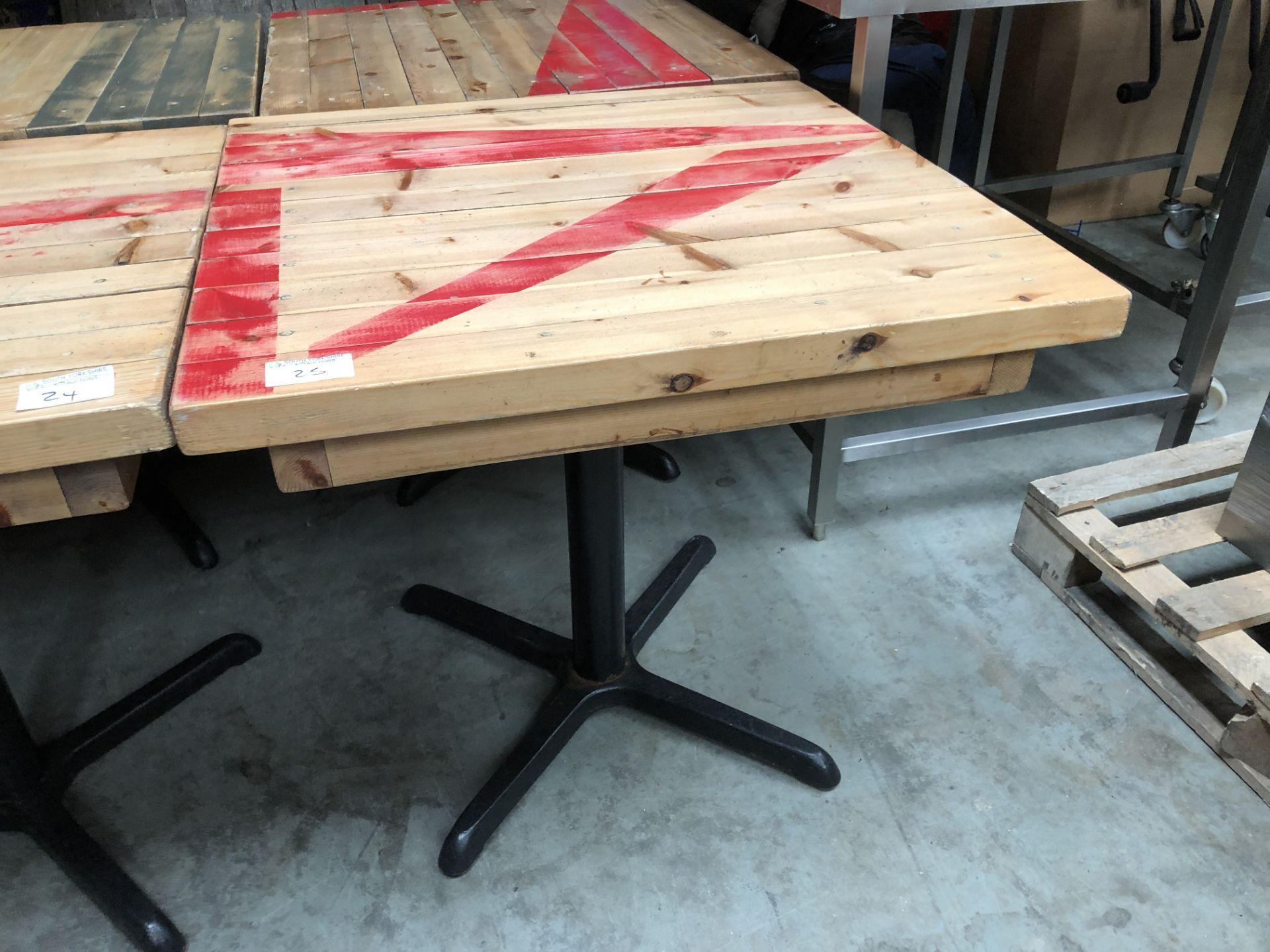 Ex Smokehouse type Wooden Table