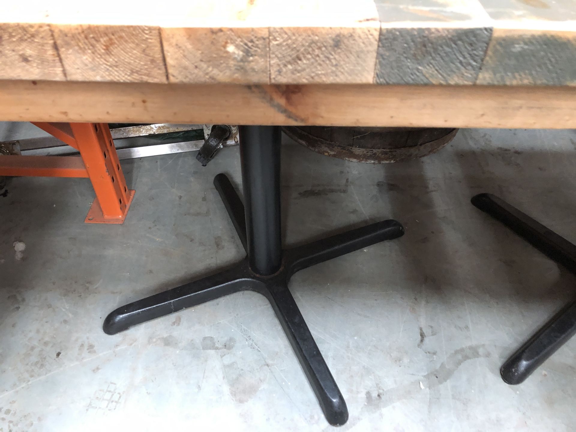 Ex Smokehouse type Wooden Table - Image 2 of 2