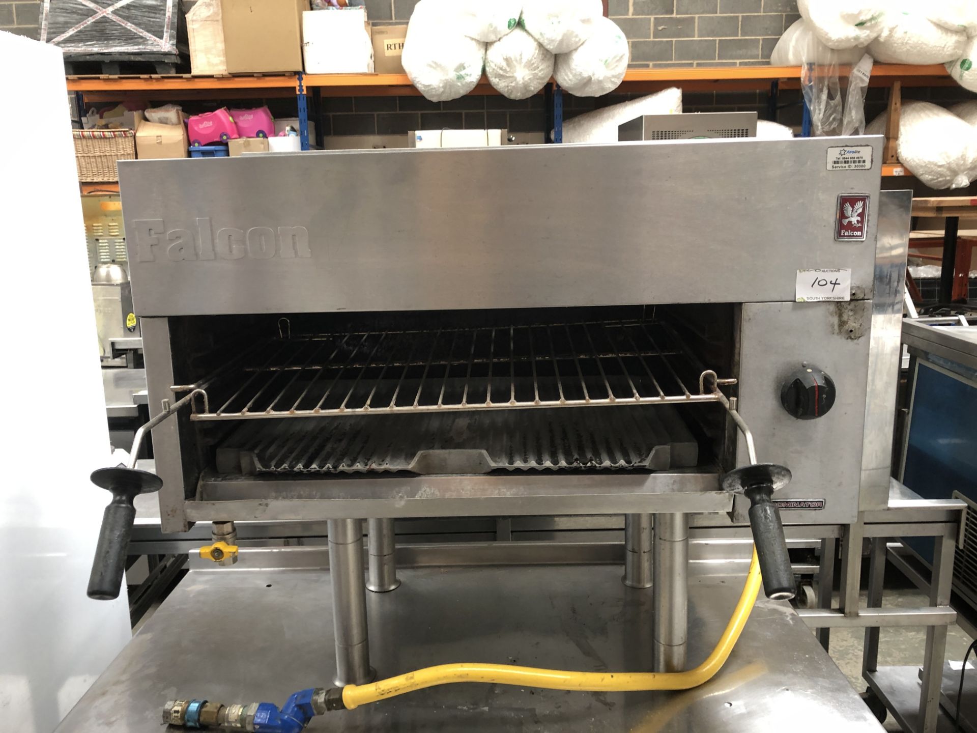 Falcon Dominator Salamander Grill Fixed To Stainless Table - Image 11 of 11