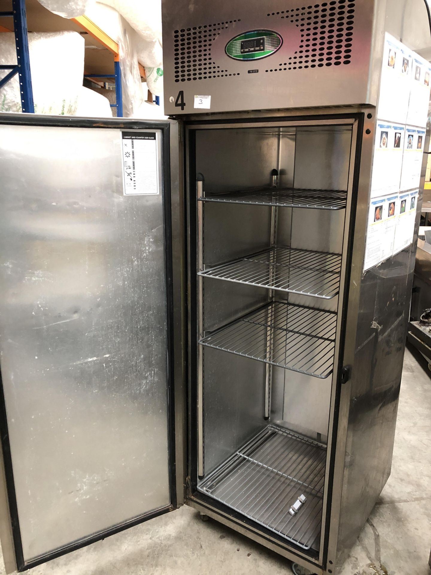 Stainless Fosters Upright Freezer