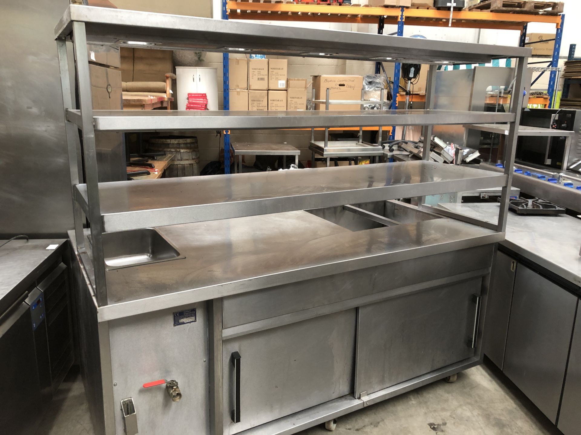 Large Electric Hot Cupboard Bain Marie and Heated Gantry - Image 2 of 5