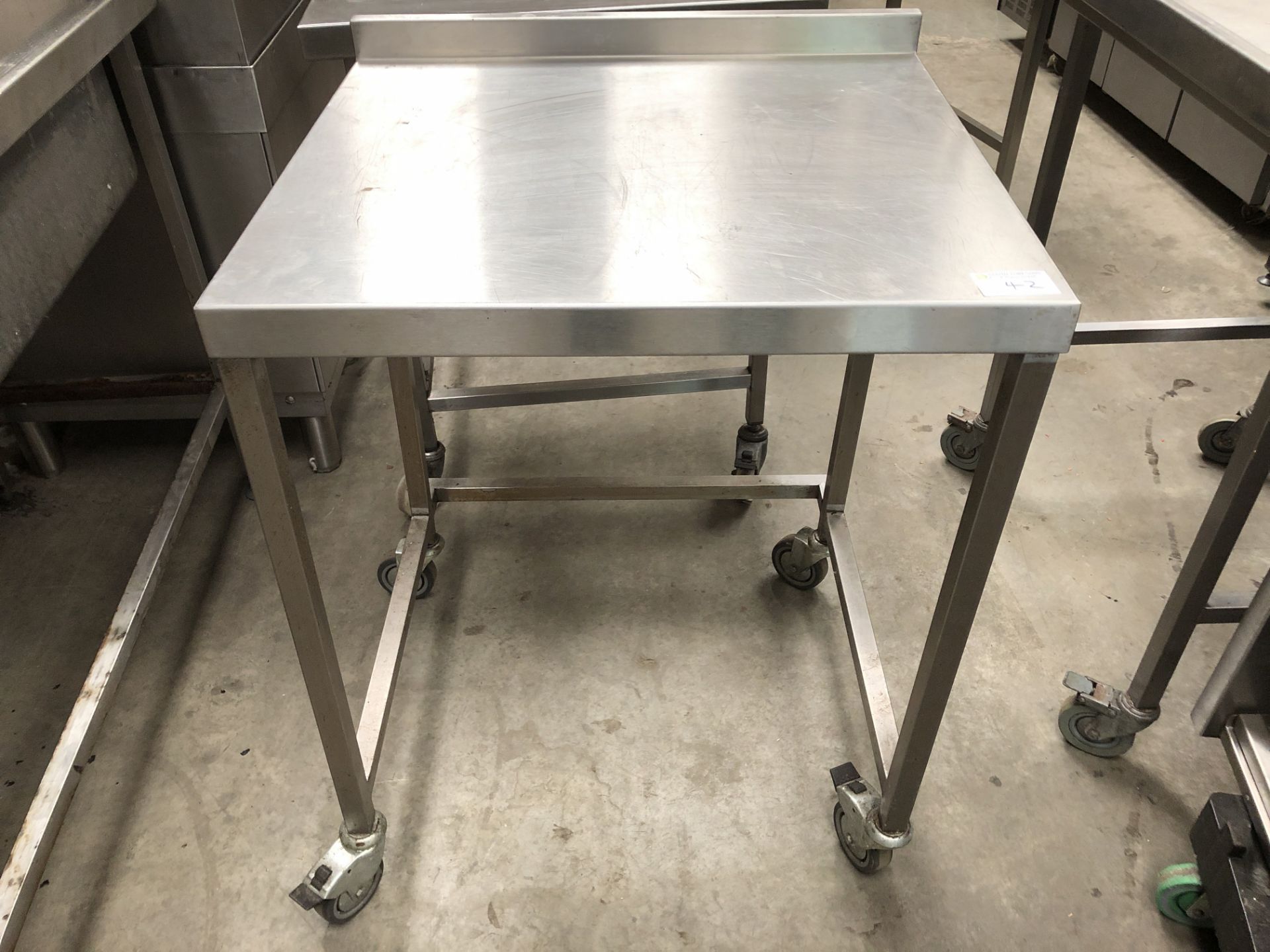 Stainless Steel Table On Wheels