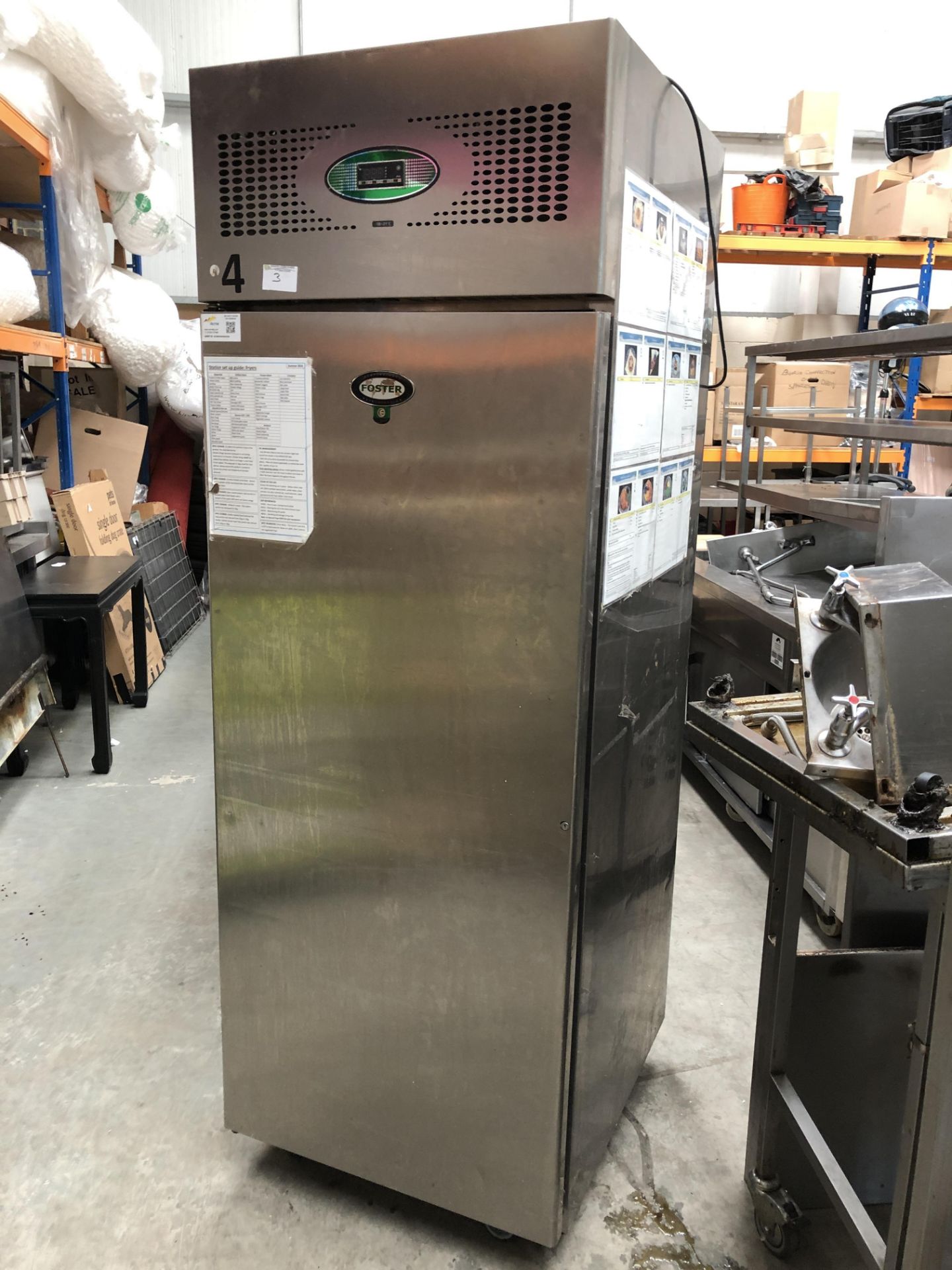 Stainless Fosters Upright Freezer - Image 3 of 4