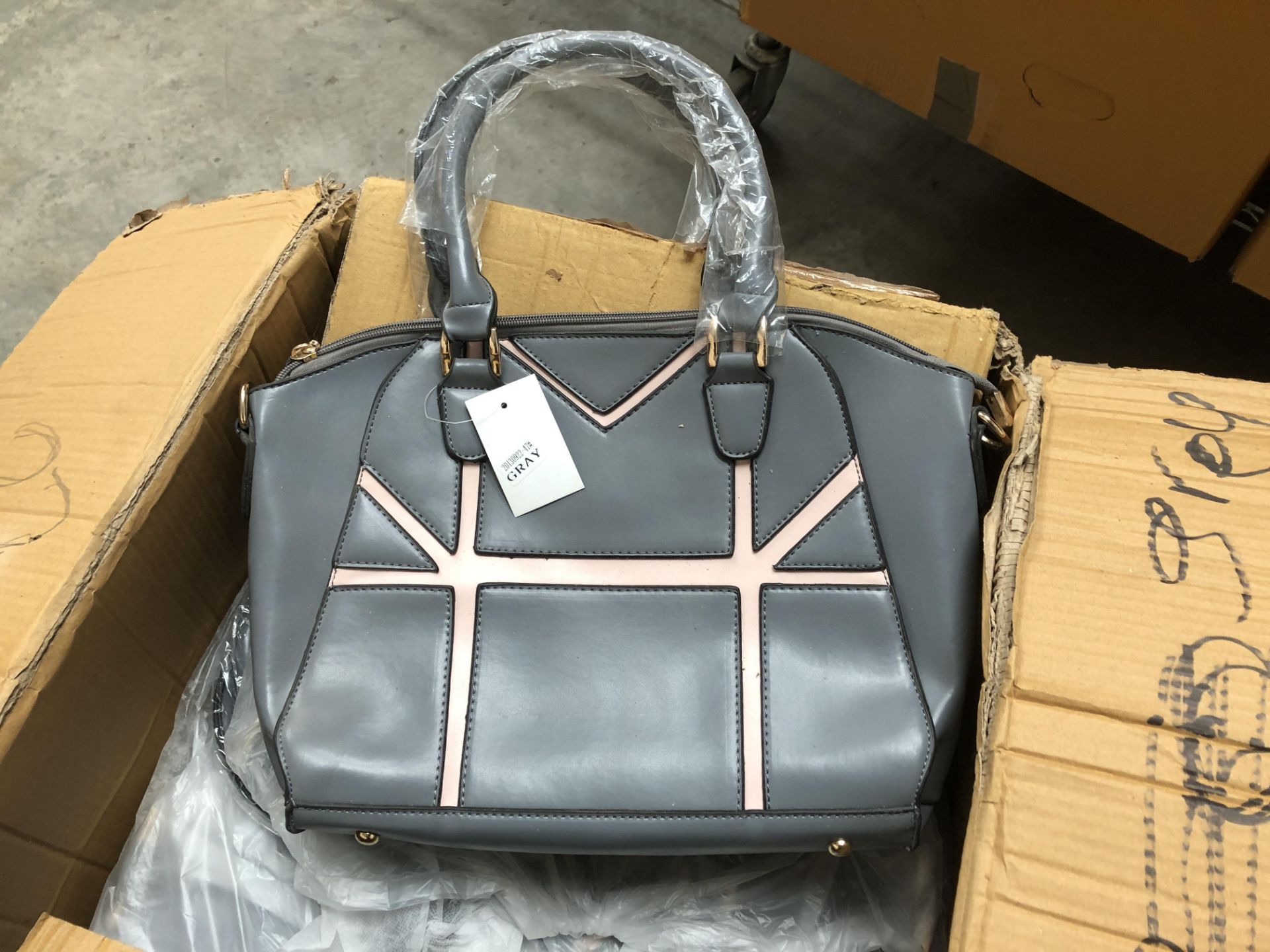 22 Grey and Pink Handbags