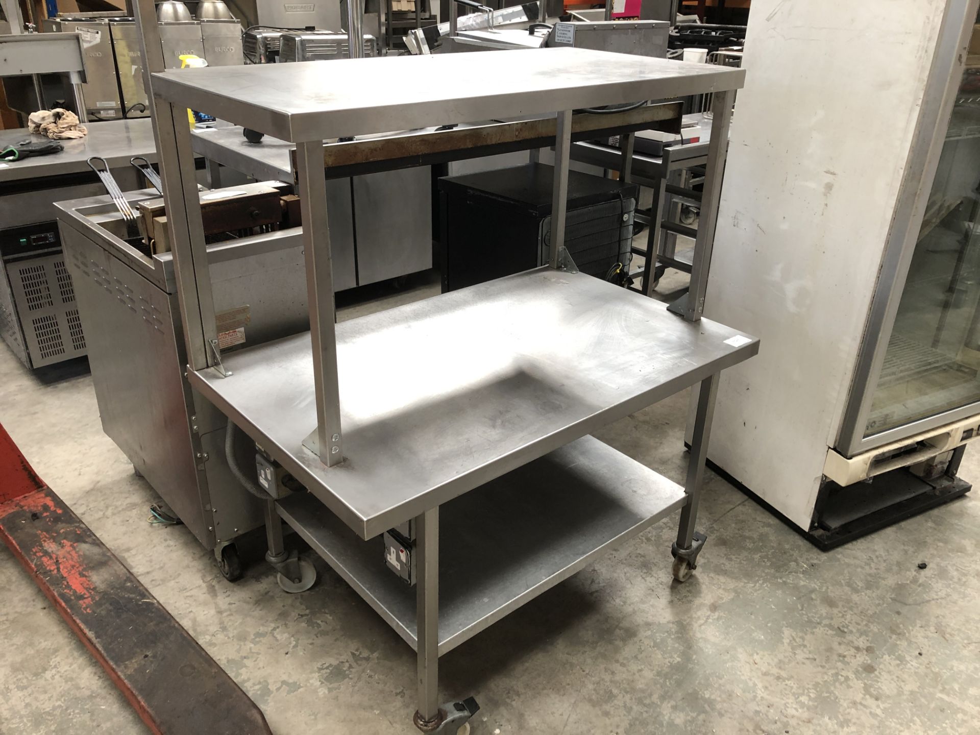 3 Tier Preparation Table with Electric Converter