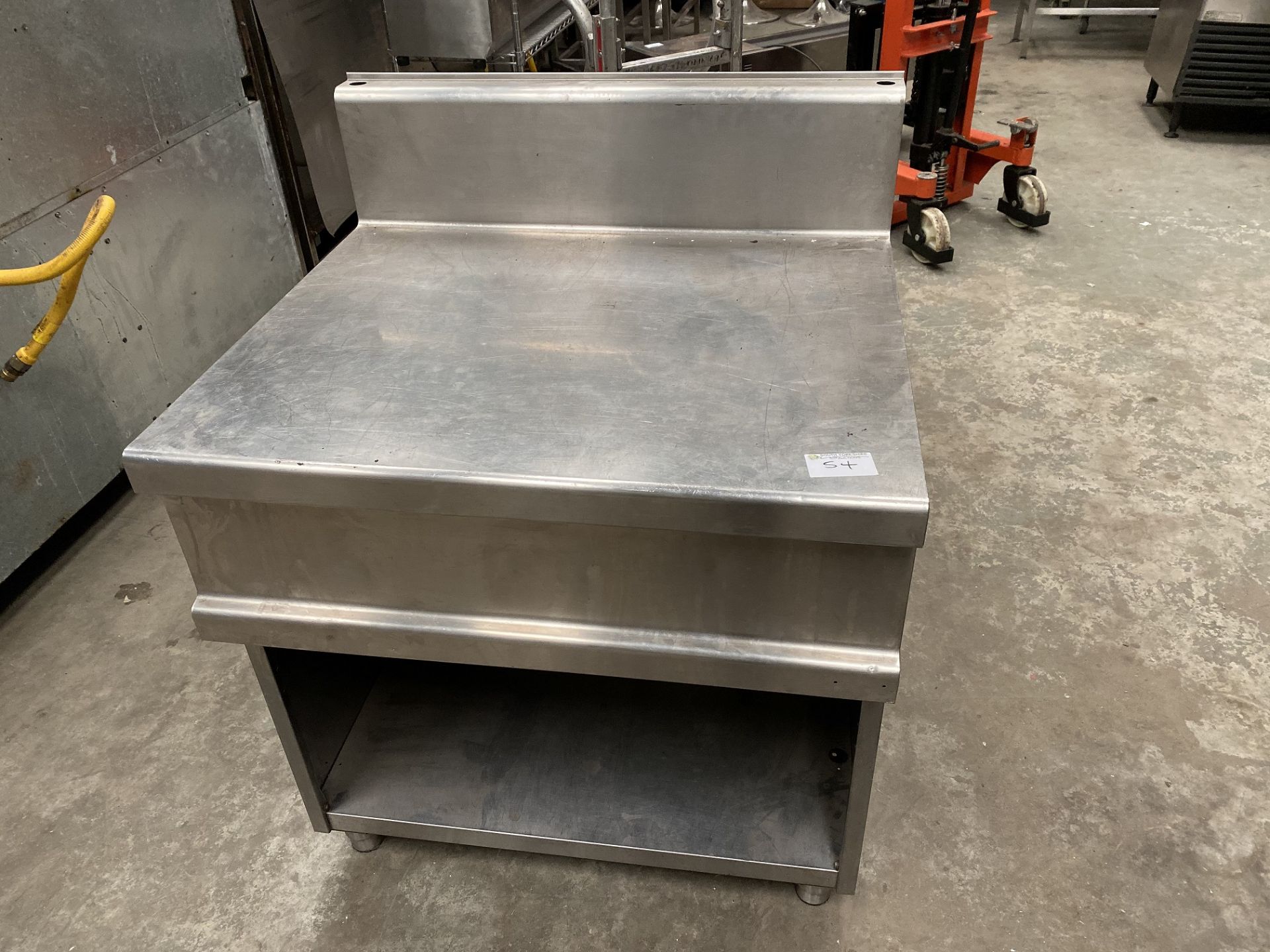 Stainless Steel Work Table with Open Cupboard