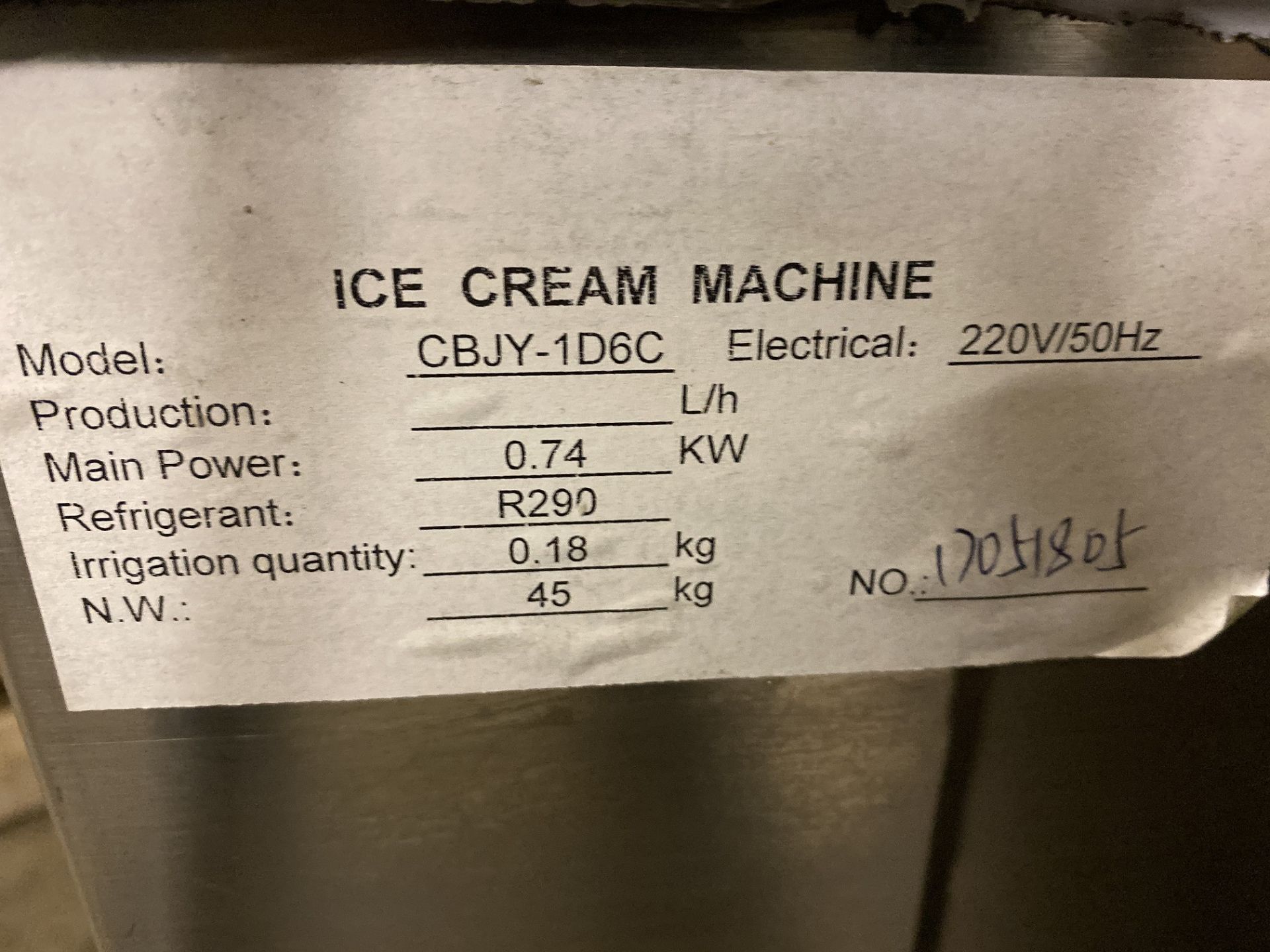 Commercial Ice Cream Roll Machine - Image 3 of 4