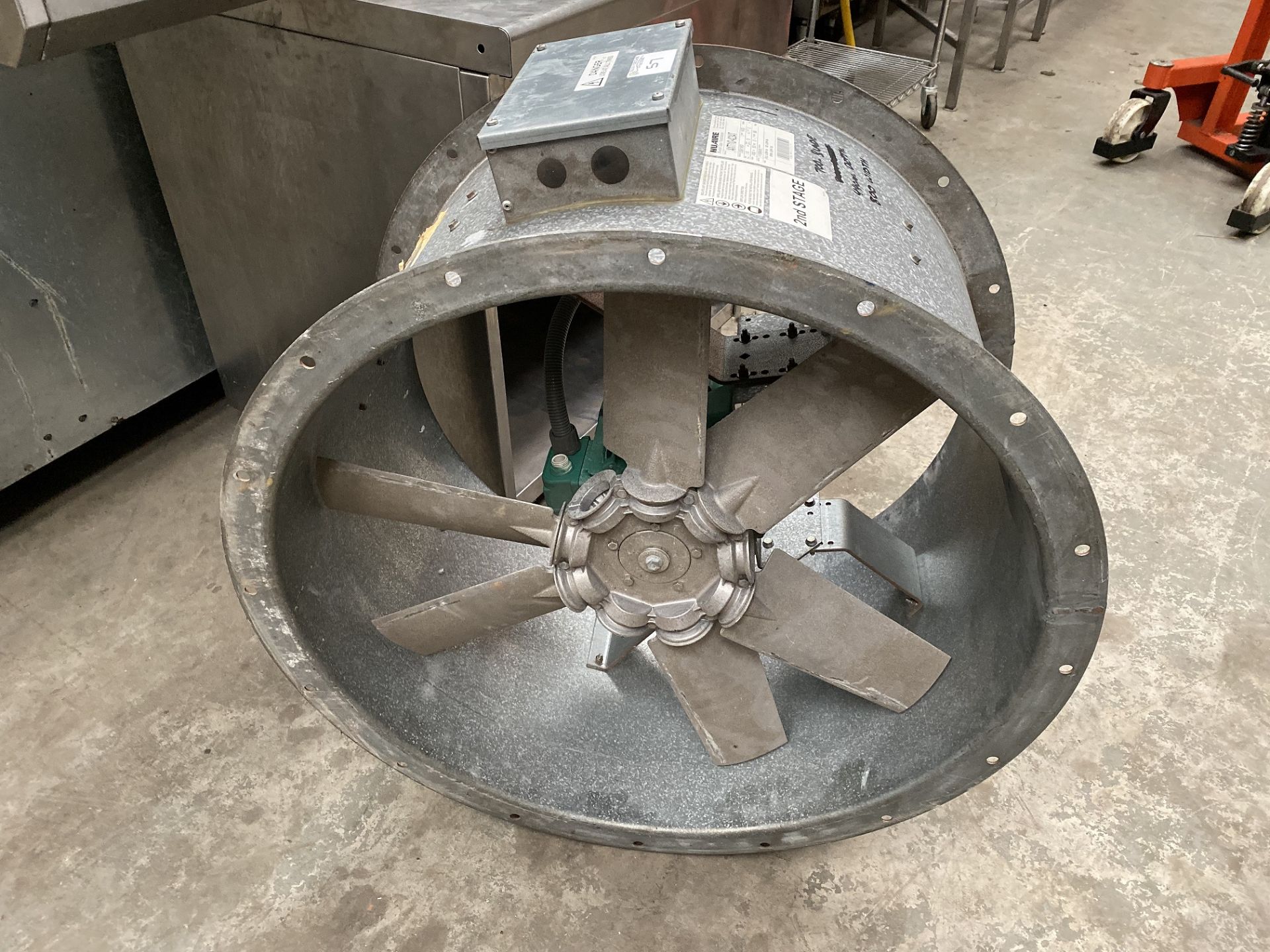 Nu Aire Extraction Fan 800 mm Diameter on Outside