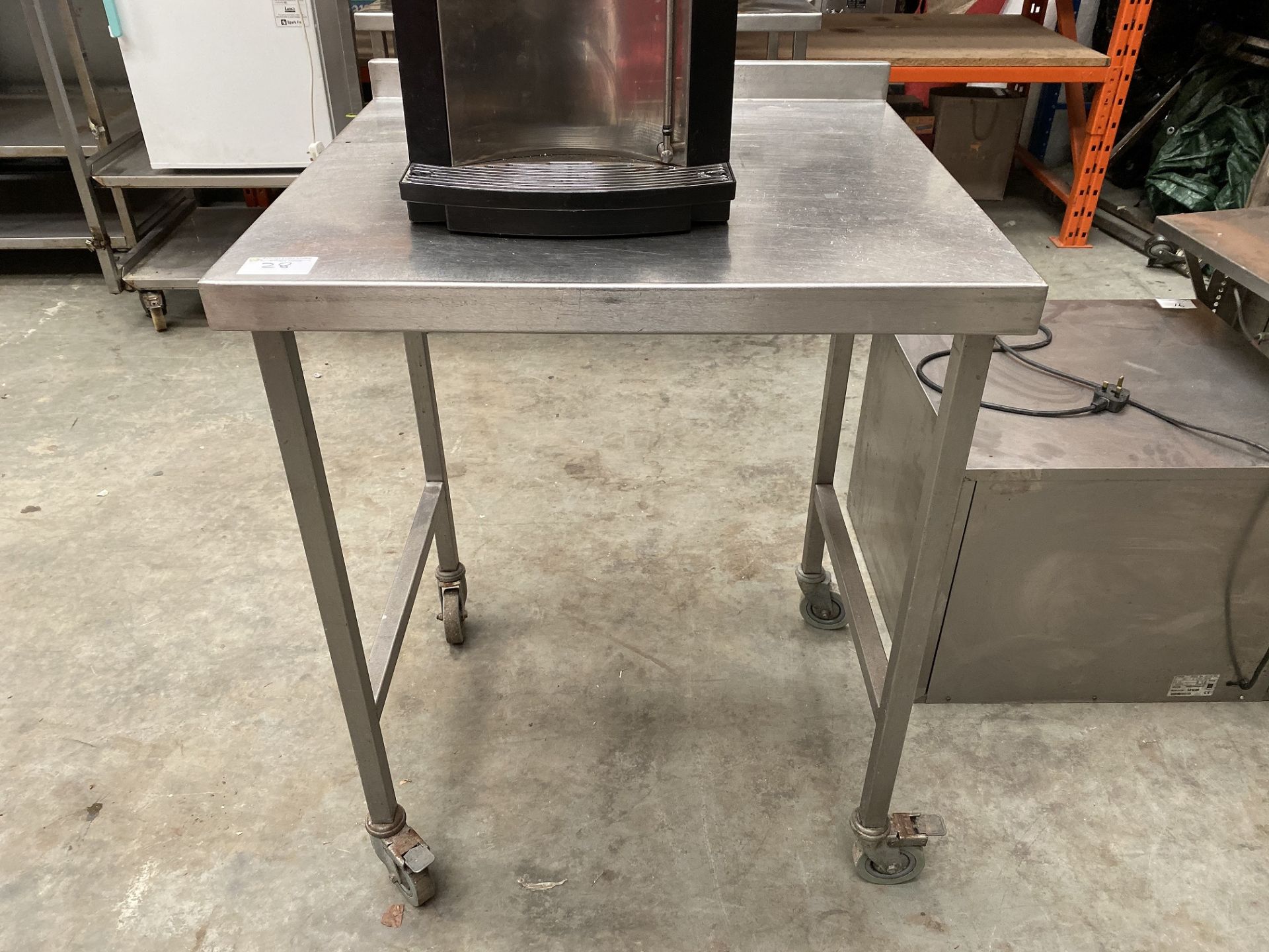 Stainless Steel Table On Wheels