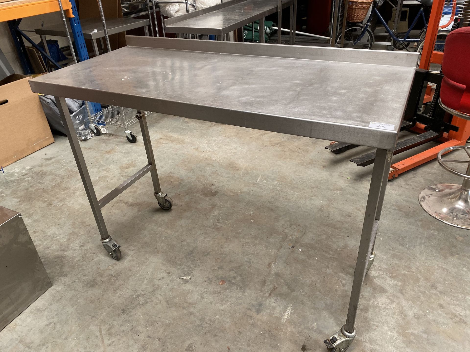 Stainless Steel Table on Wheels