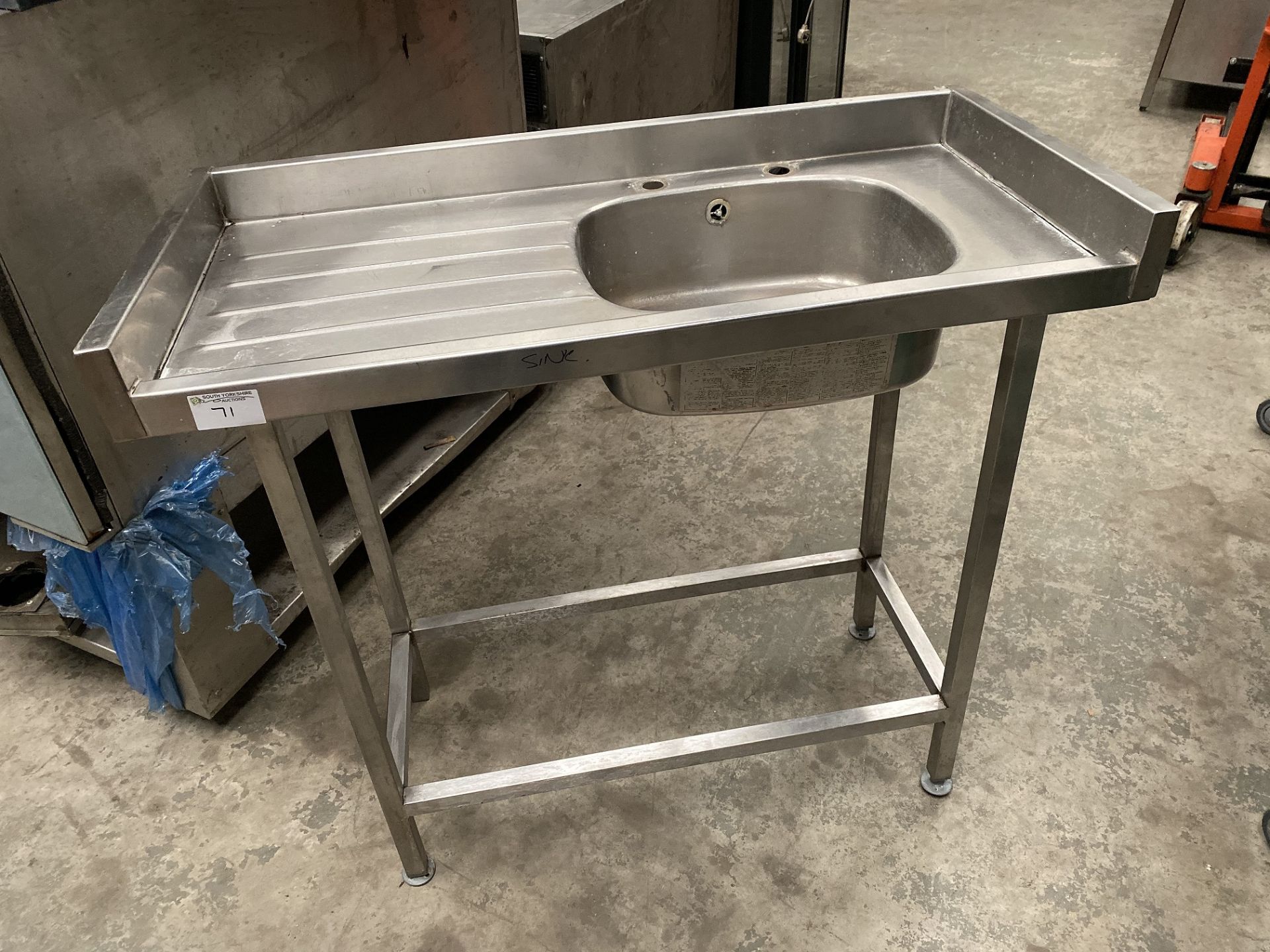 Stainless Steel Sink Unit 1060 mm Long